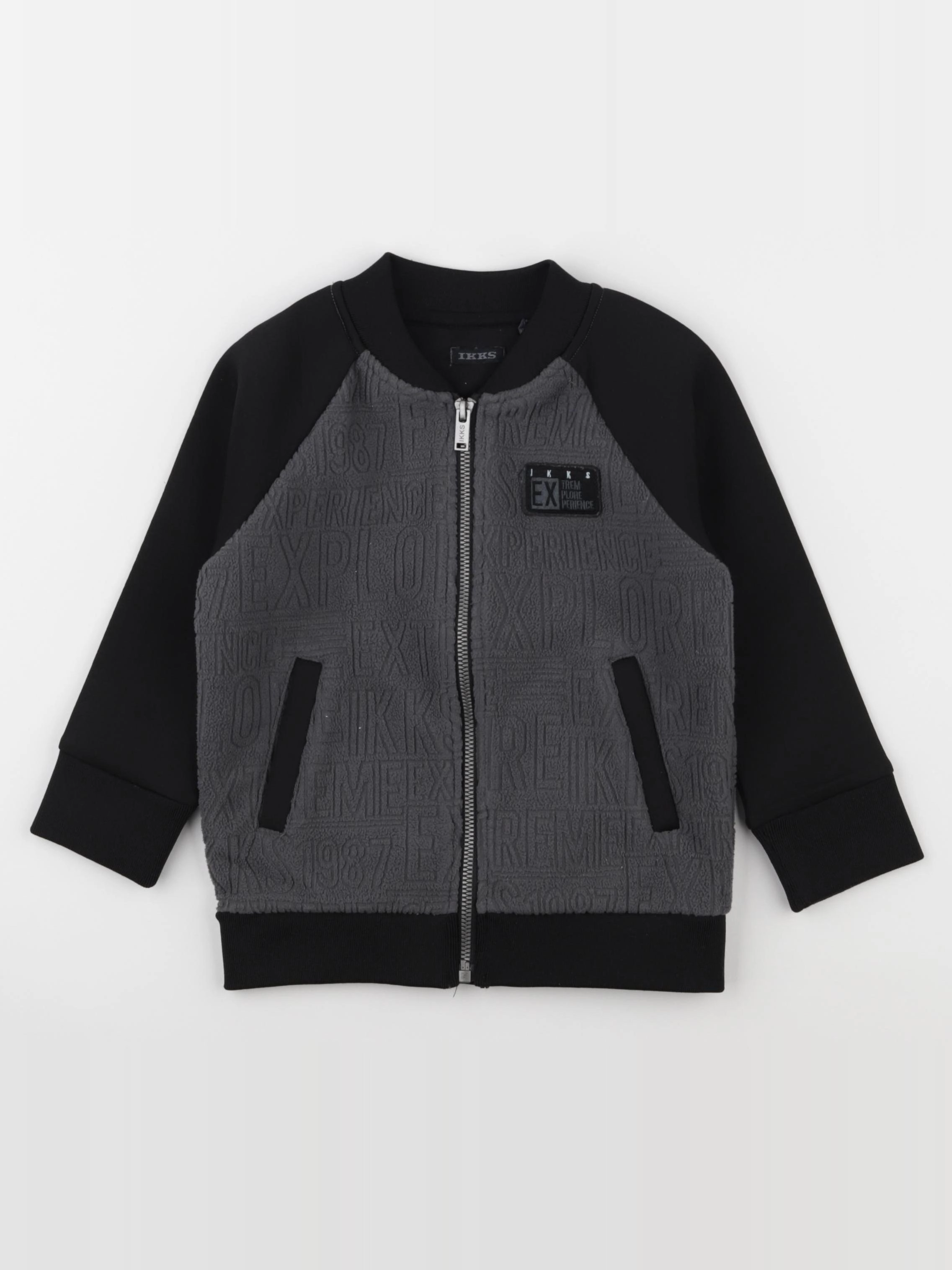 IKKS - sweat gris - 3 ans