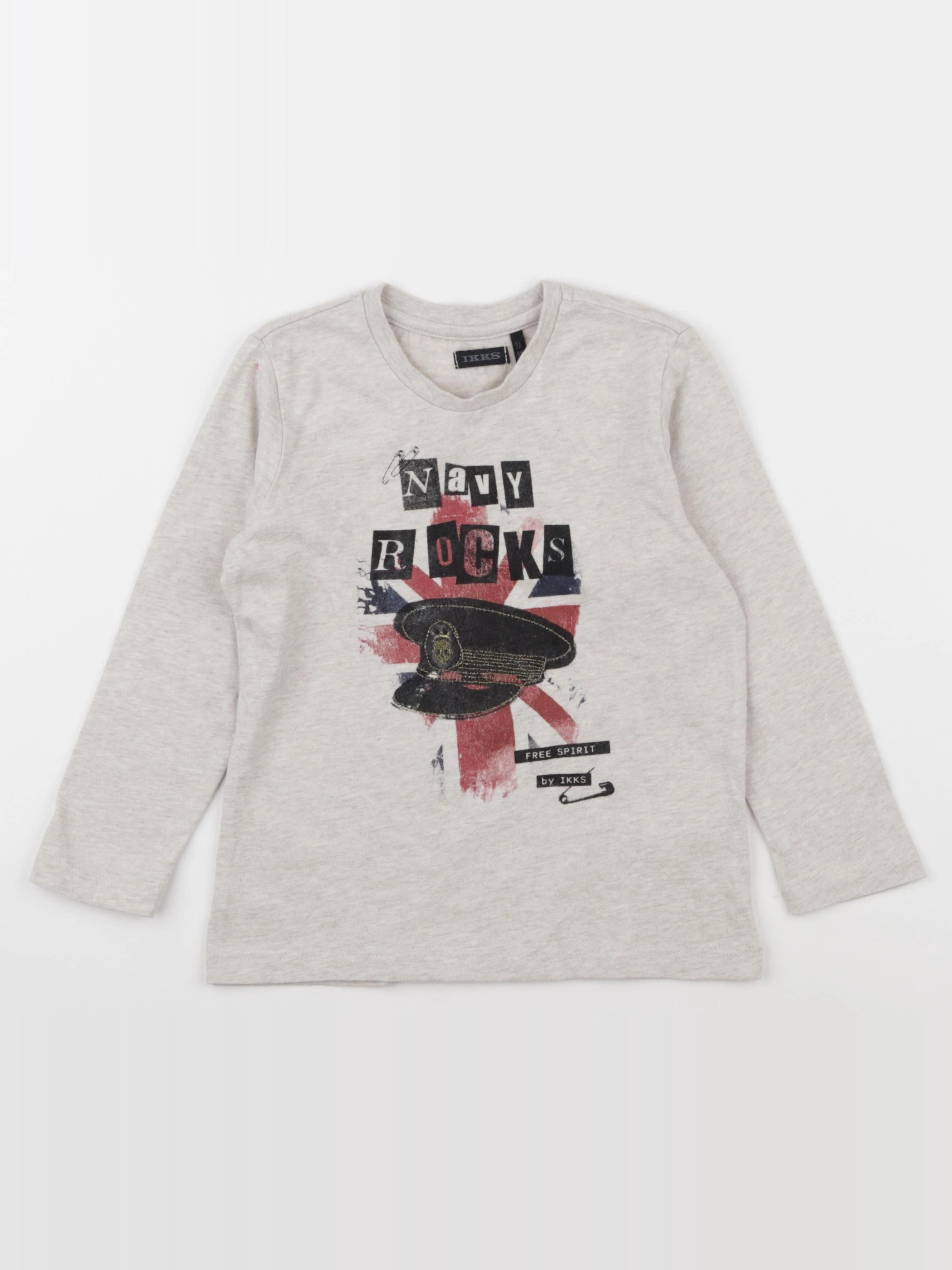 IKKS - tee-shirt beige - 3 ans