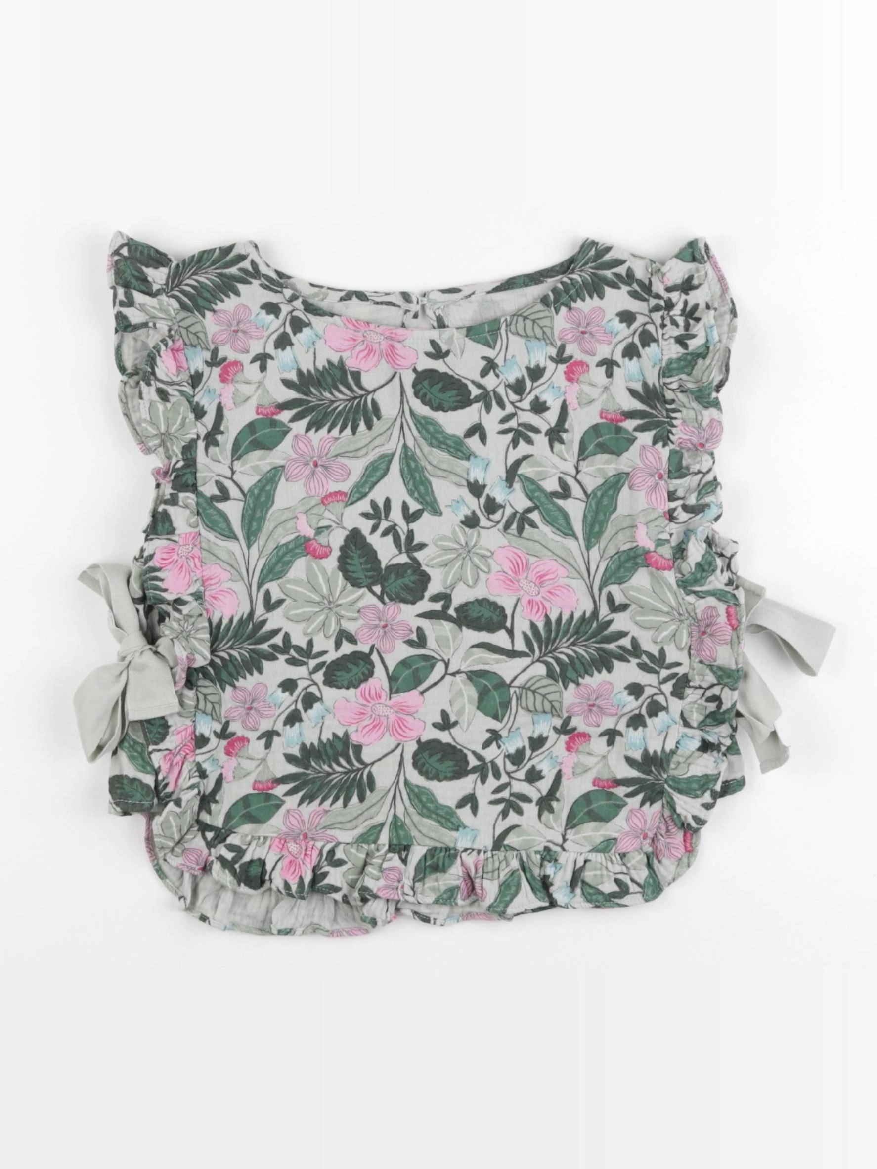 Vertbaudet - blouse vert - 7 ans