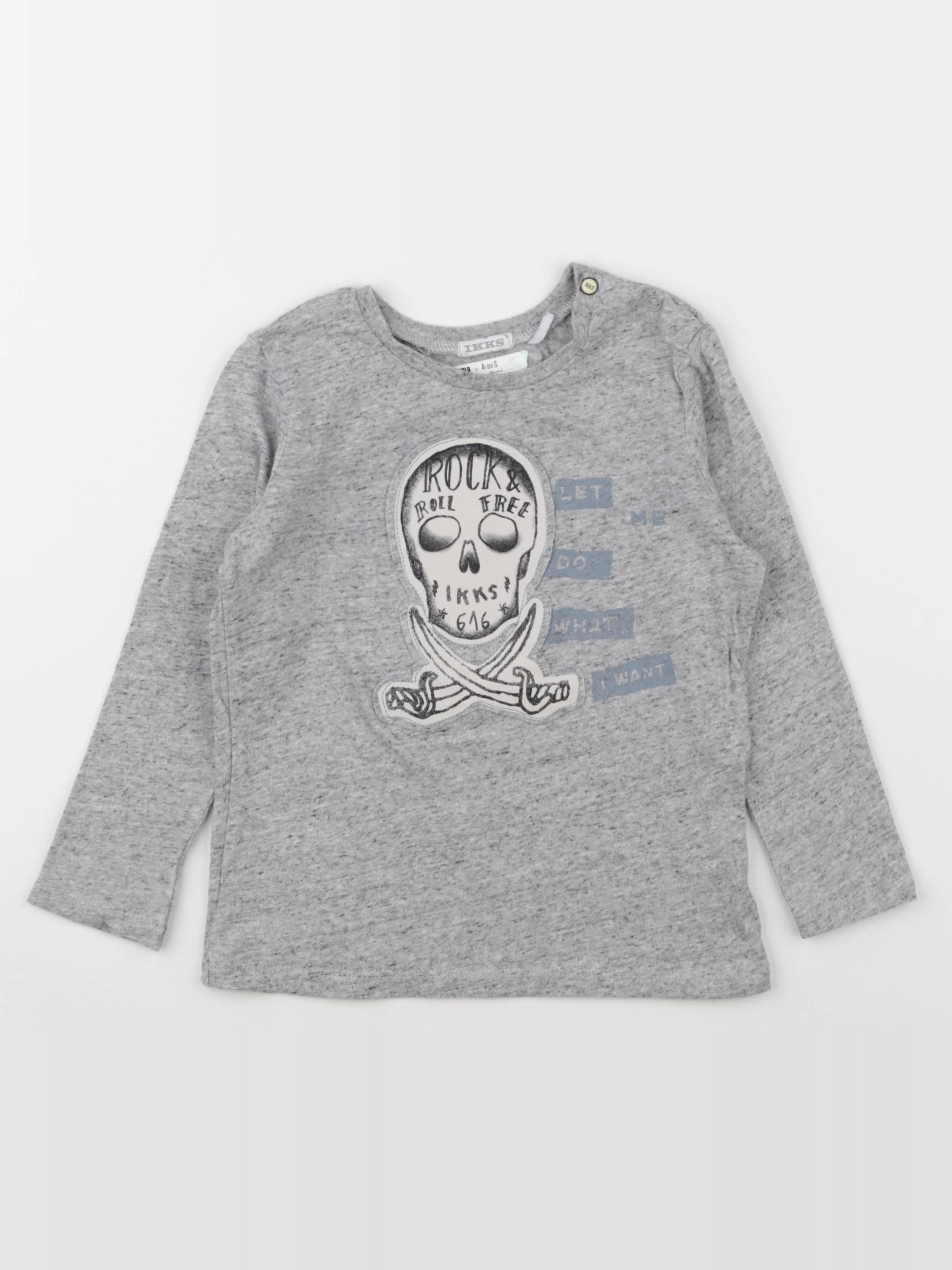 IKKS - tee-shirt gris - 3 ans