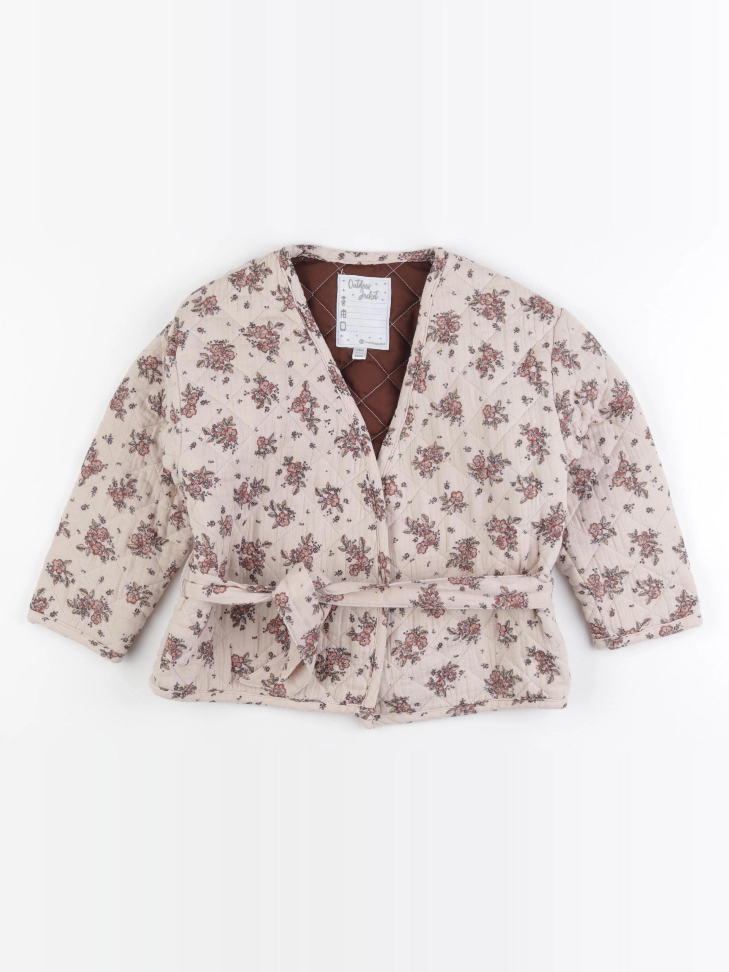 Vertbaudet - veste beige - 6 ans