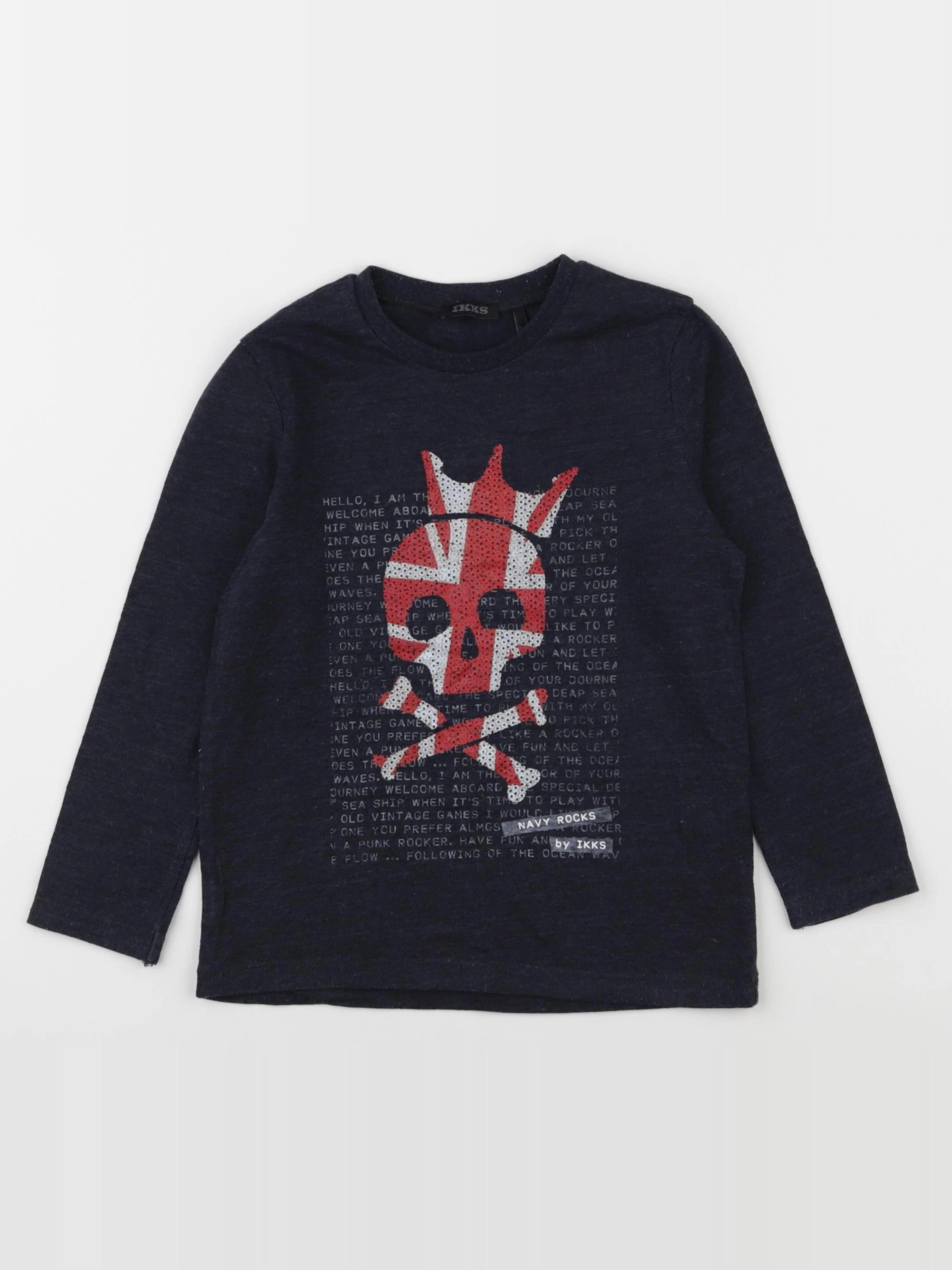 IKKS - tee-shirt bleu - 3 ans