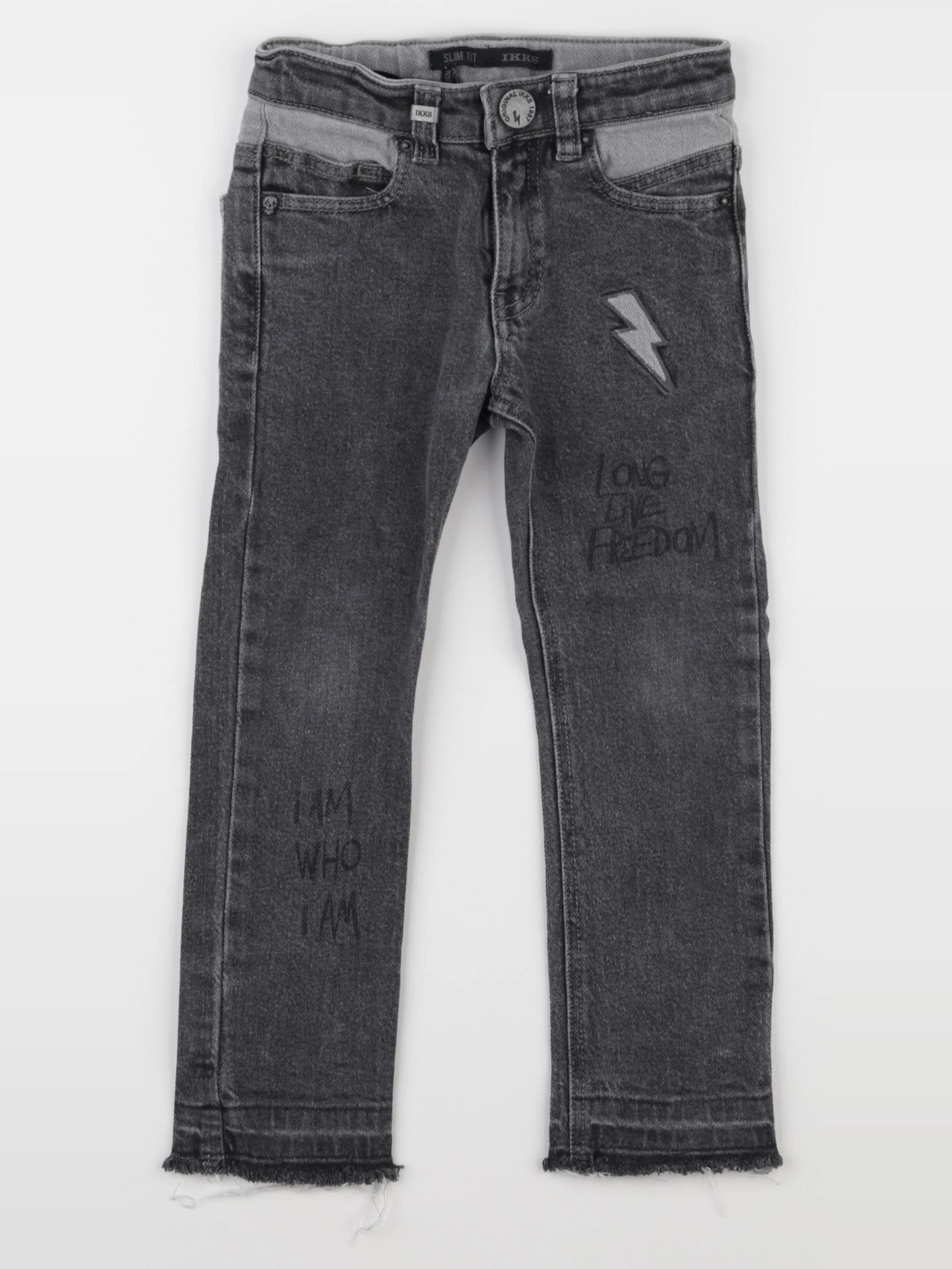 IKKS - jean gris - 3 ans
