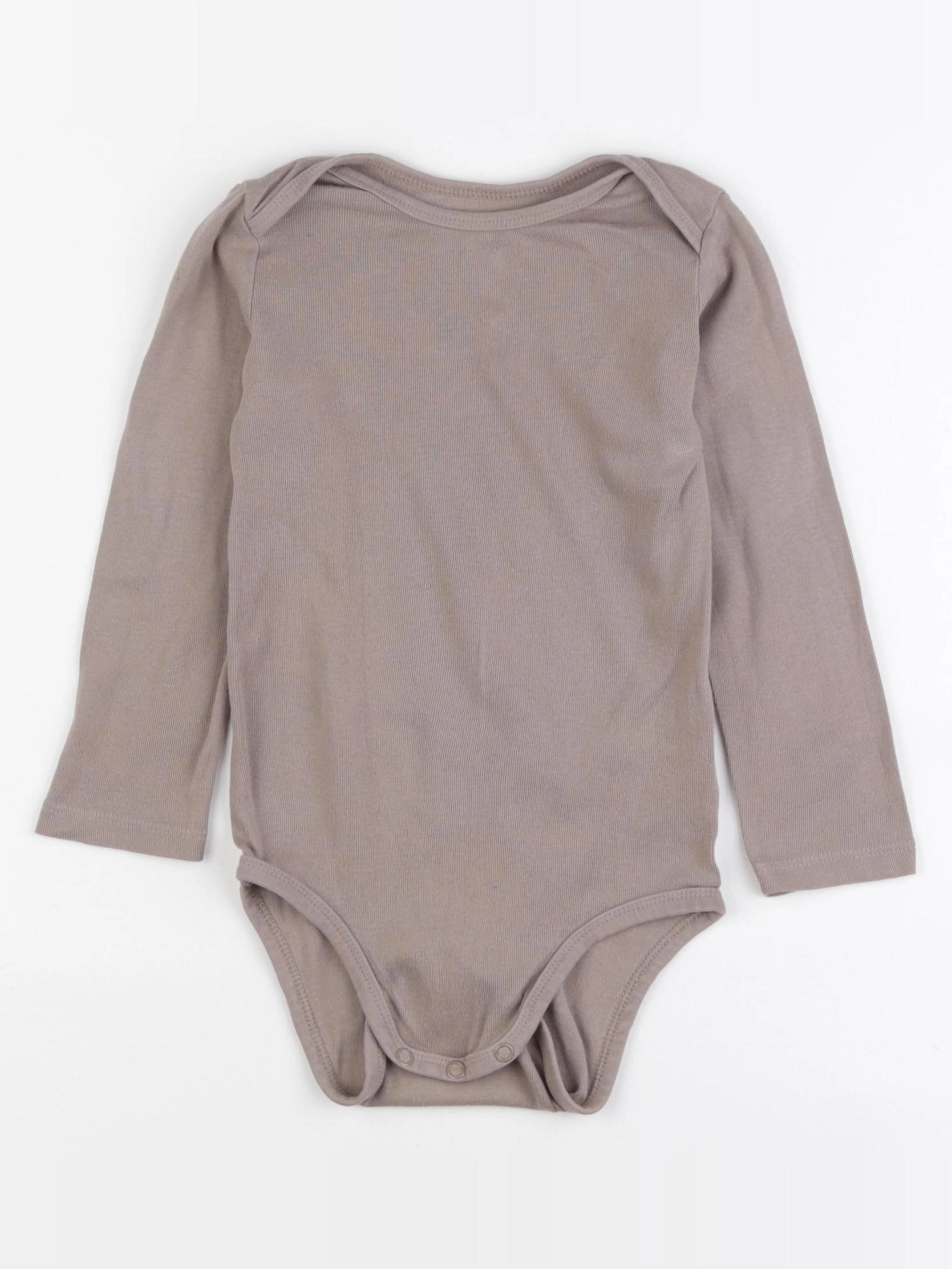 H&M - body taupe - 1 an à 2 ans