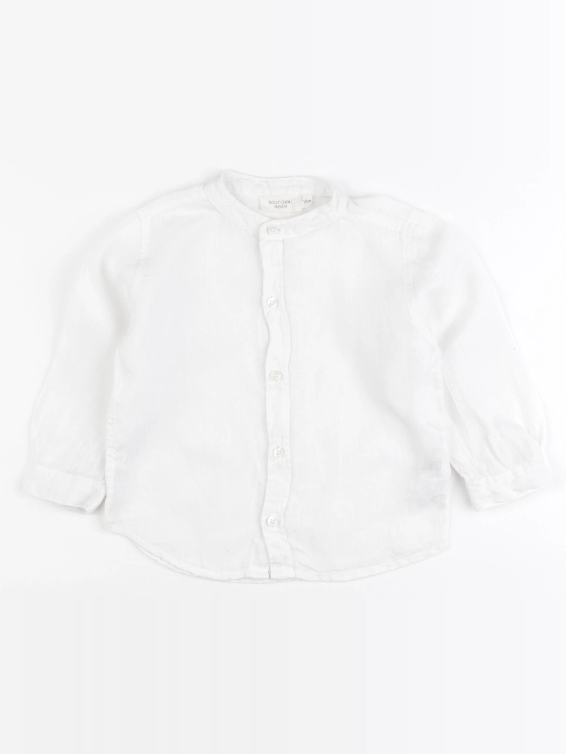 Boutchou - chemise blanc - 18 mois