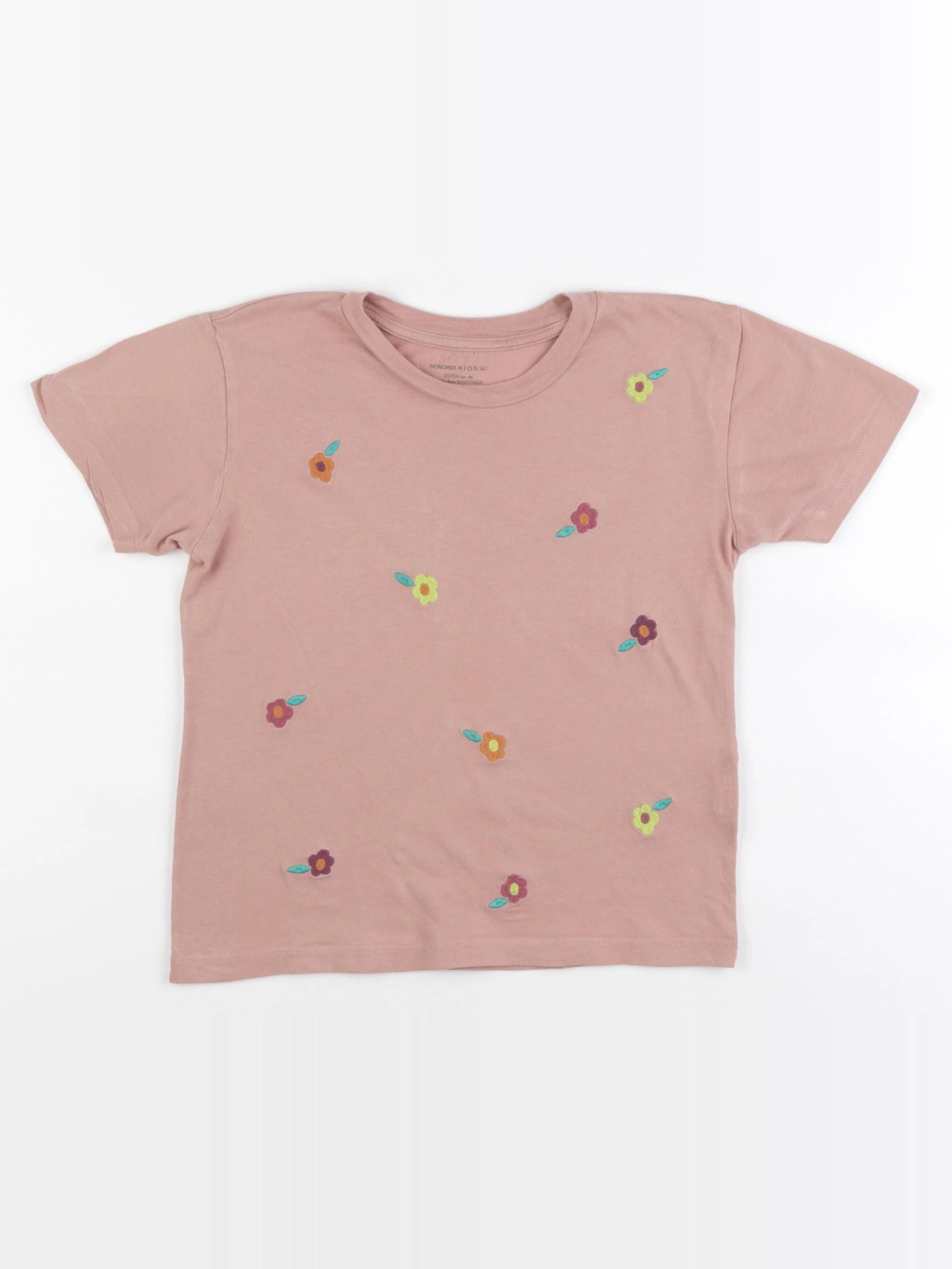 Monoprix - tee-shirt rose - 8 ans