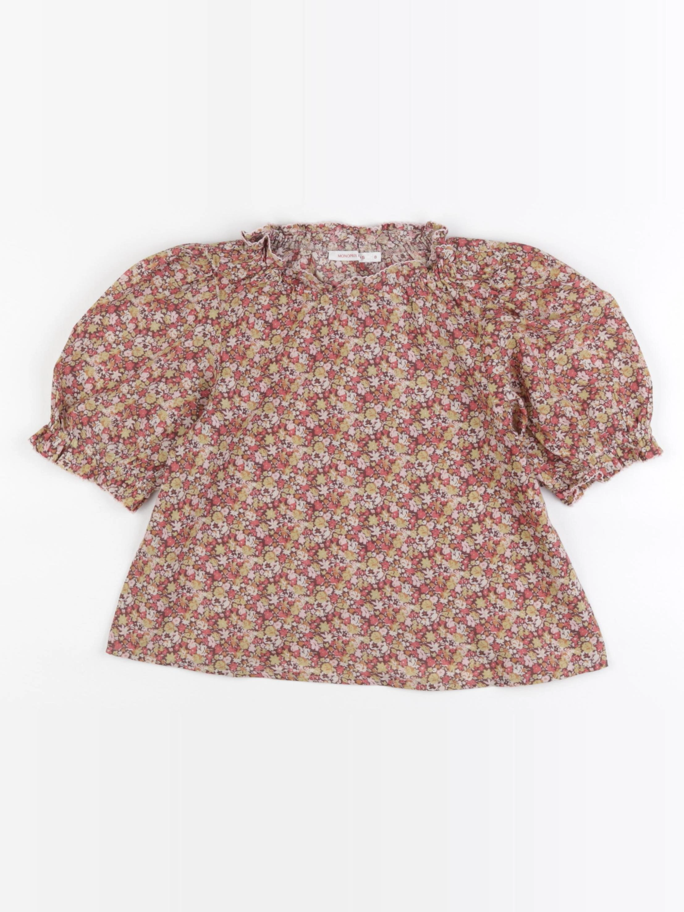 Monoprix - blouse rose - 8 ans