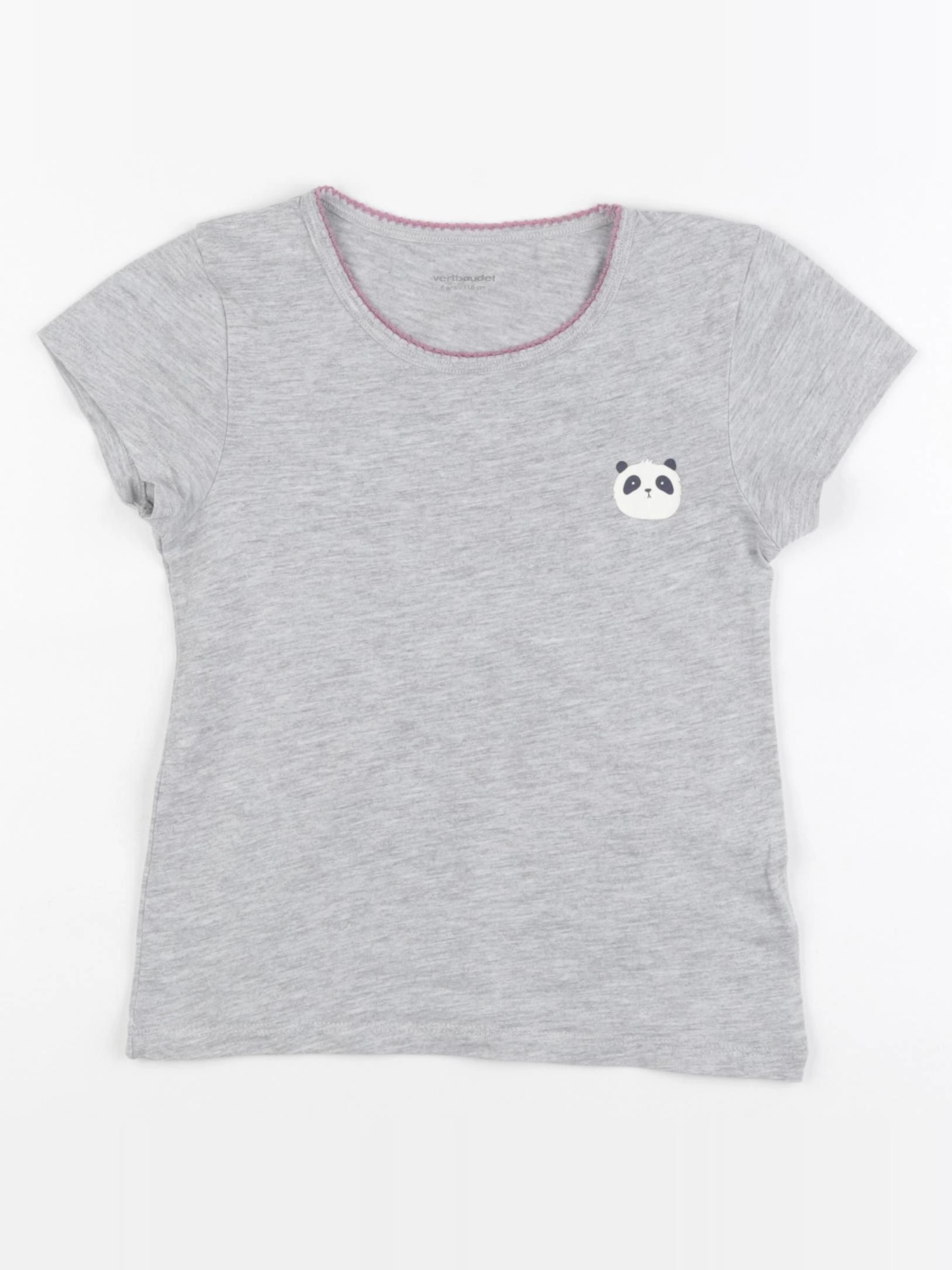 Vertbaudet - maillot de corps gris - 6 ans