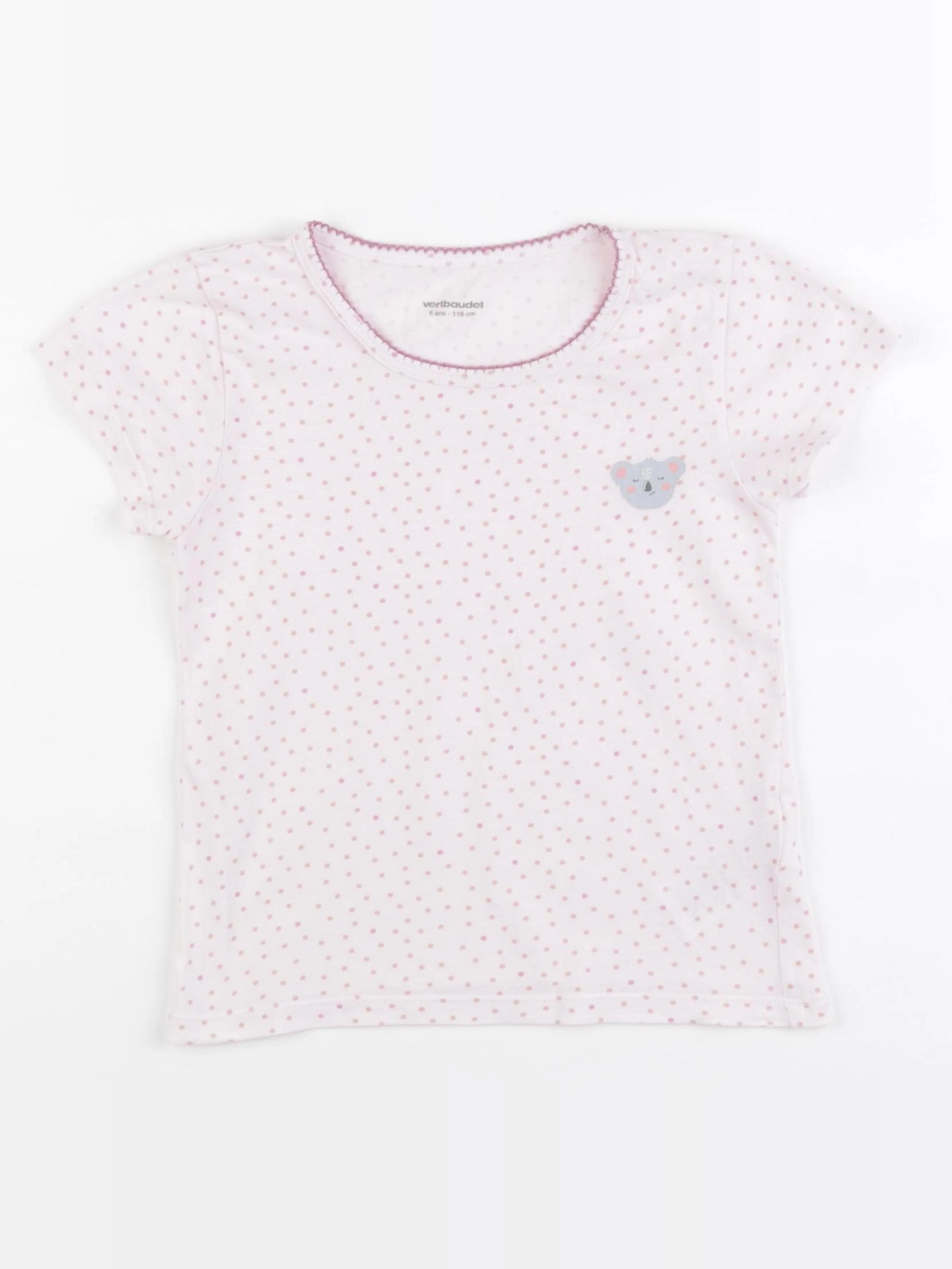 Vertbaudet - maillot de corps rose - 6 ans