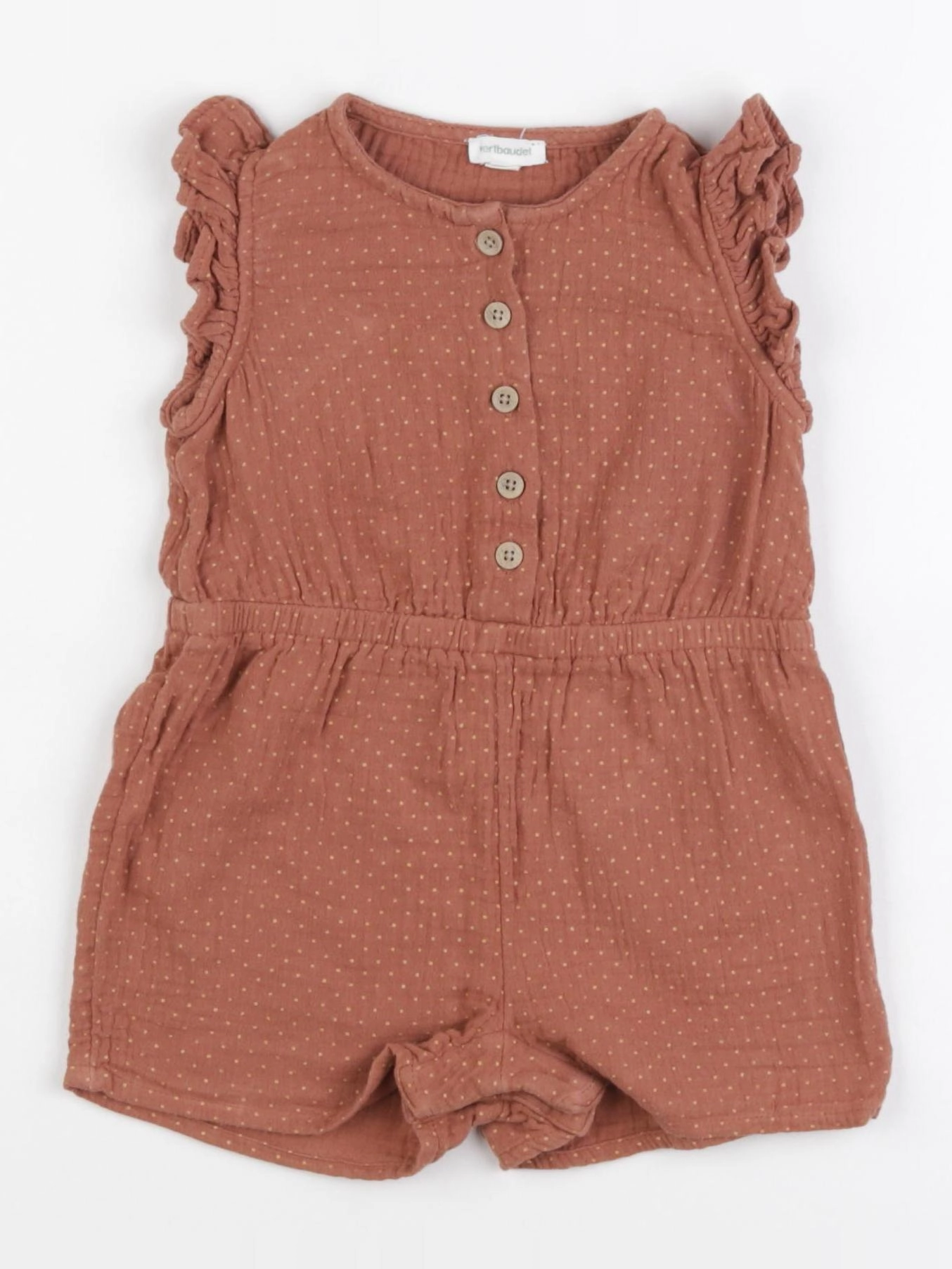 Vertbaudet - combinaison rose - 18 mois