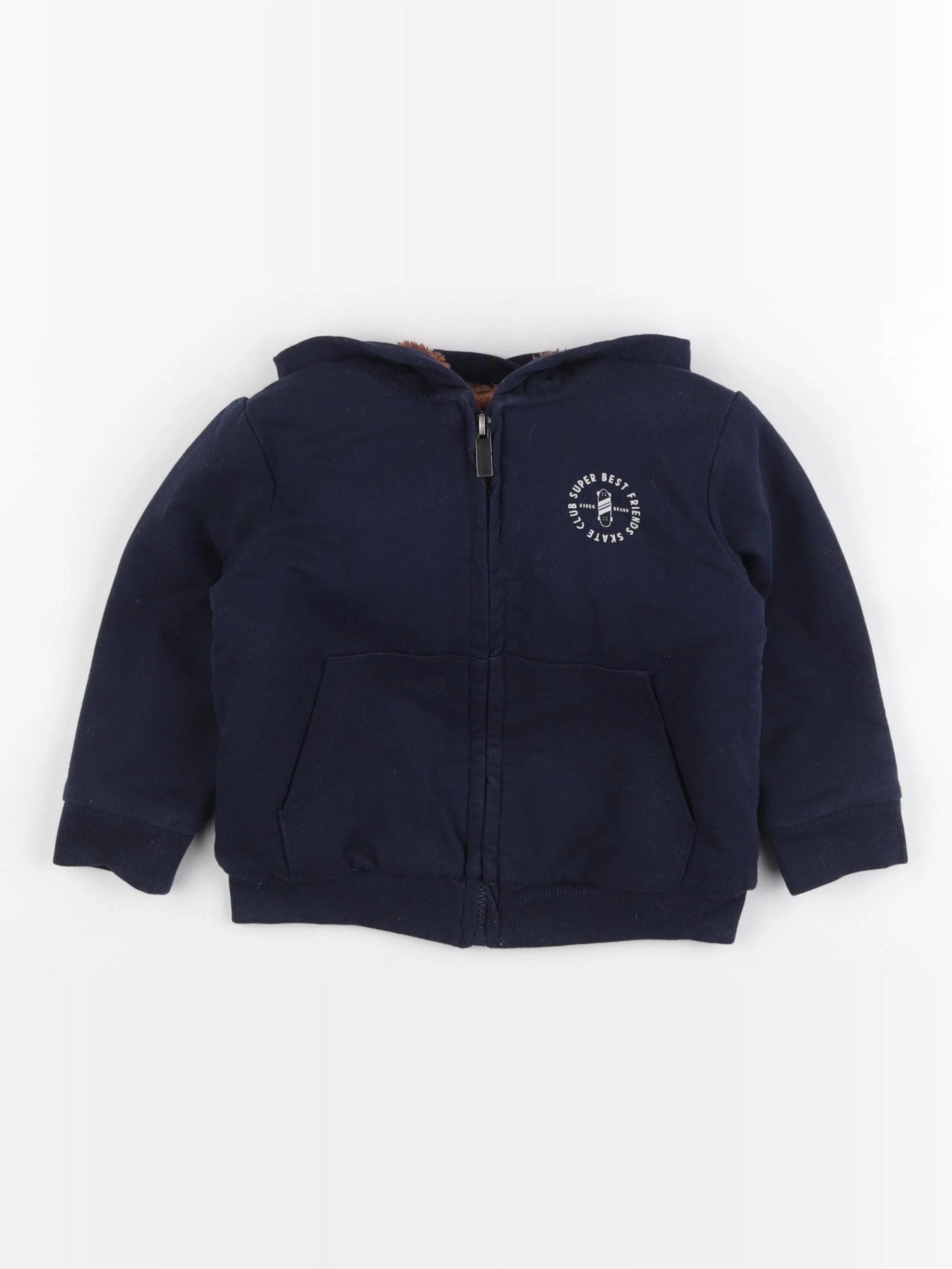 Vertbaudet - sweat bleu - 2 ans
