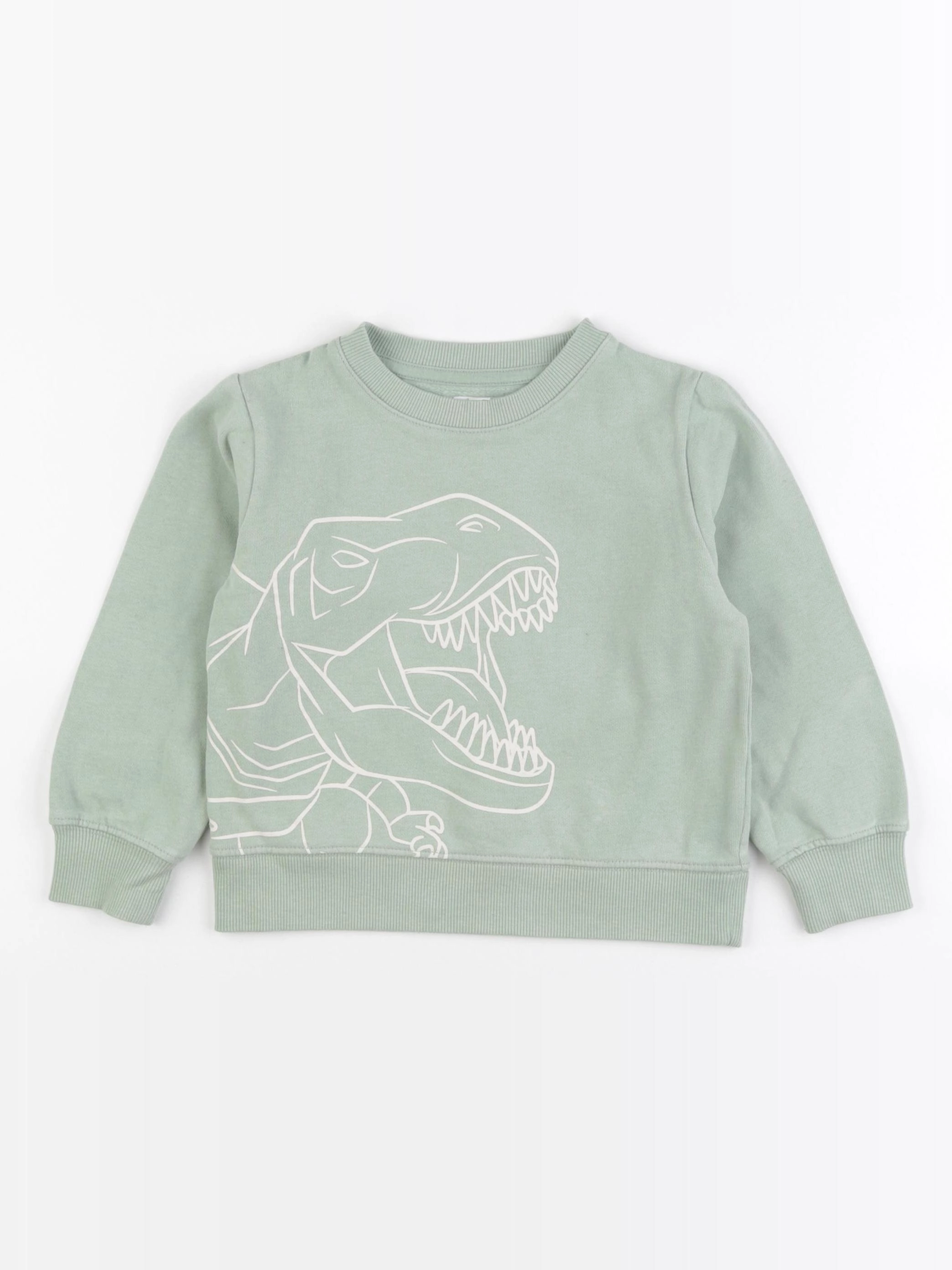 Vertbaudet - sweat vert - 4 ans