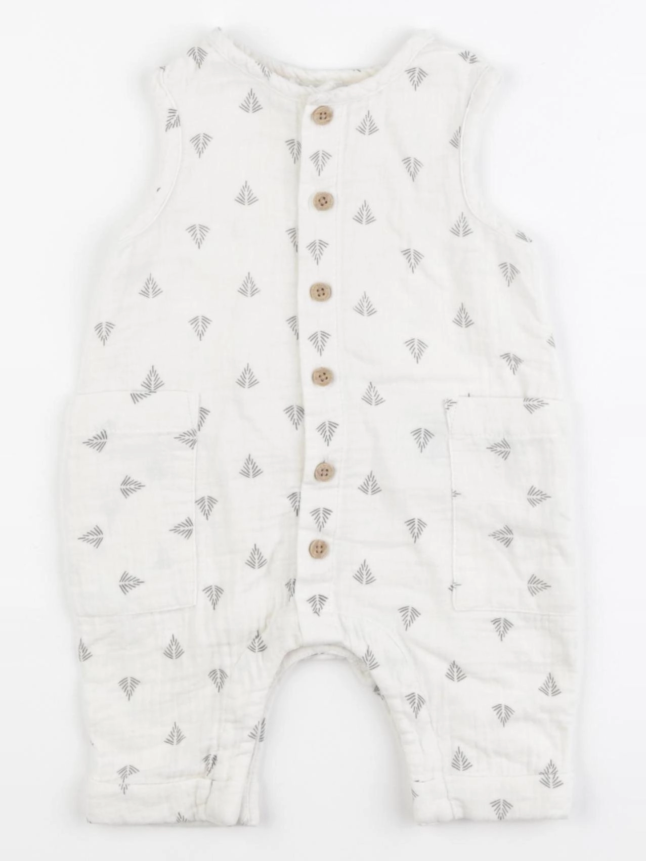 Vertbaudet - combinaison blanc - 3 mois