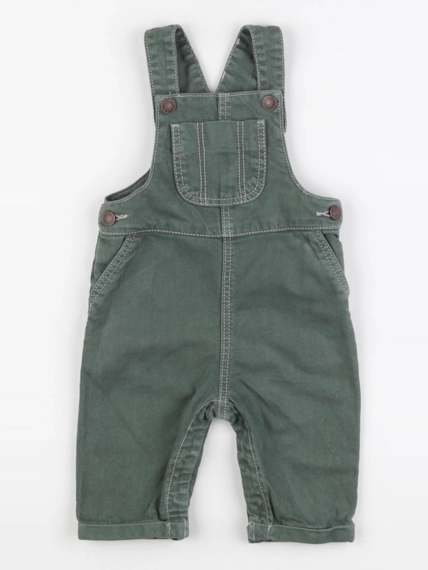 Vertbaudet - salopette vert - 3 mois