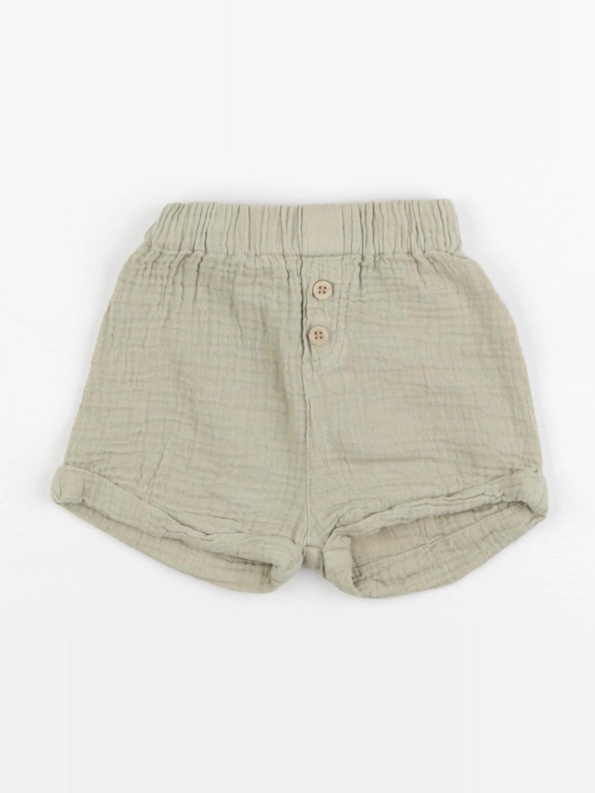 Vertbaudet - short vert - 3 mois