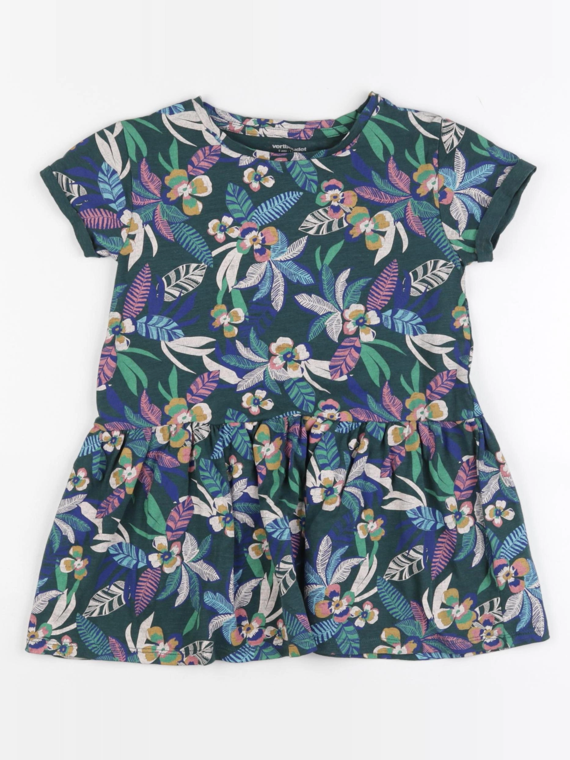 Vertbaudet - robe multicolore - 5 ans