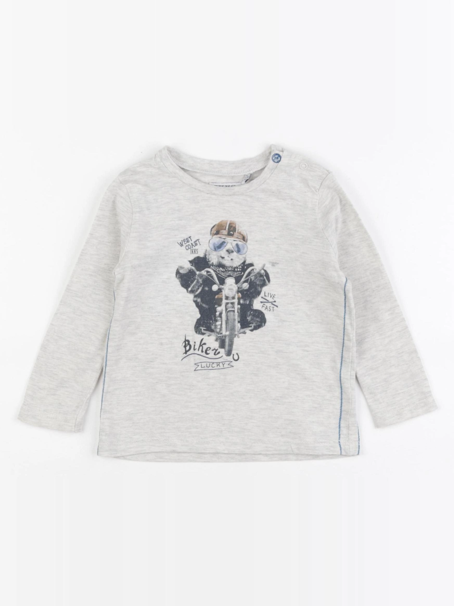 IKKS - tee-shirt gris - 12 mois