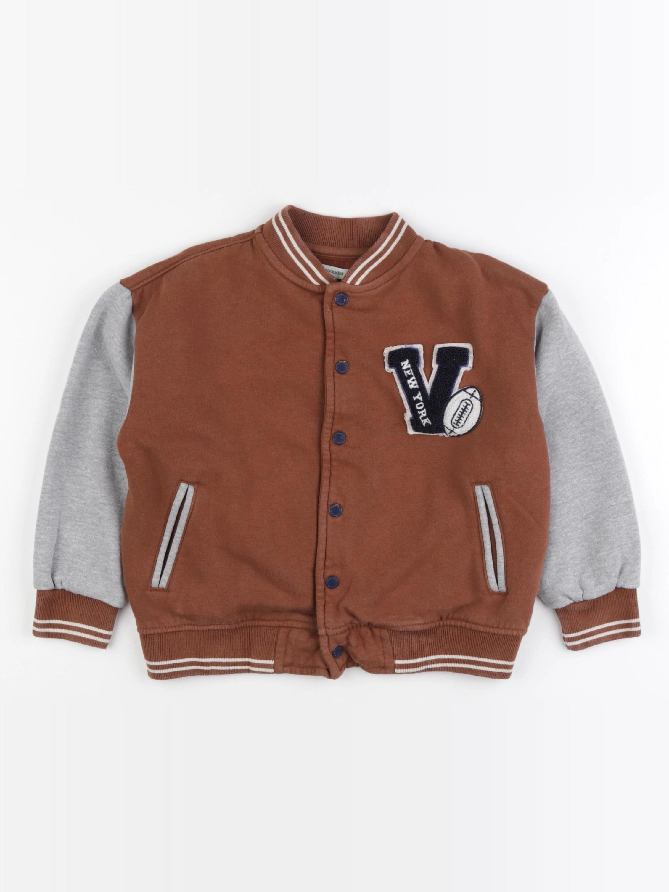 Vertbaudet - veste marron - 6 ans