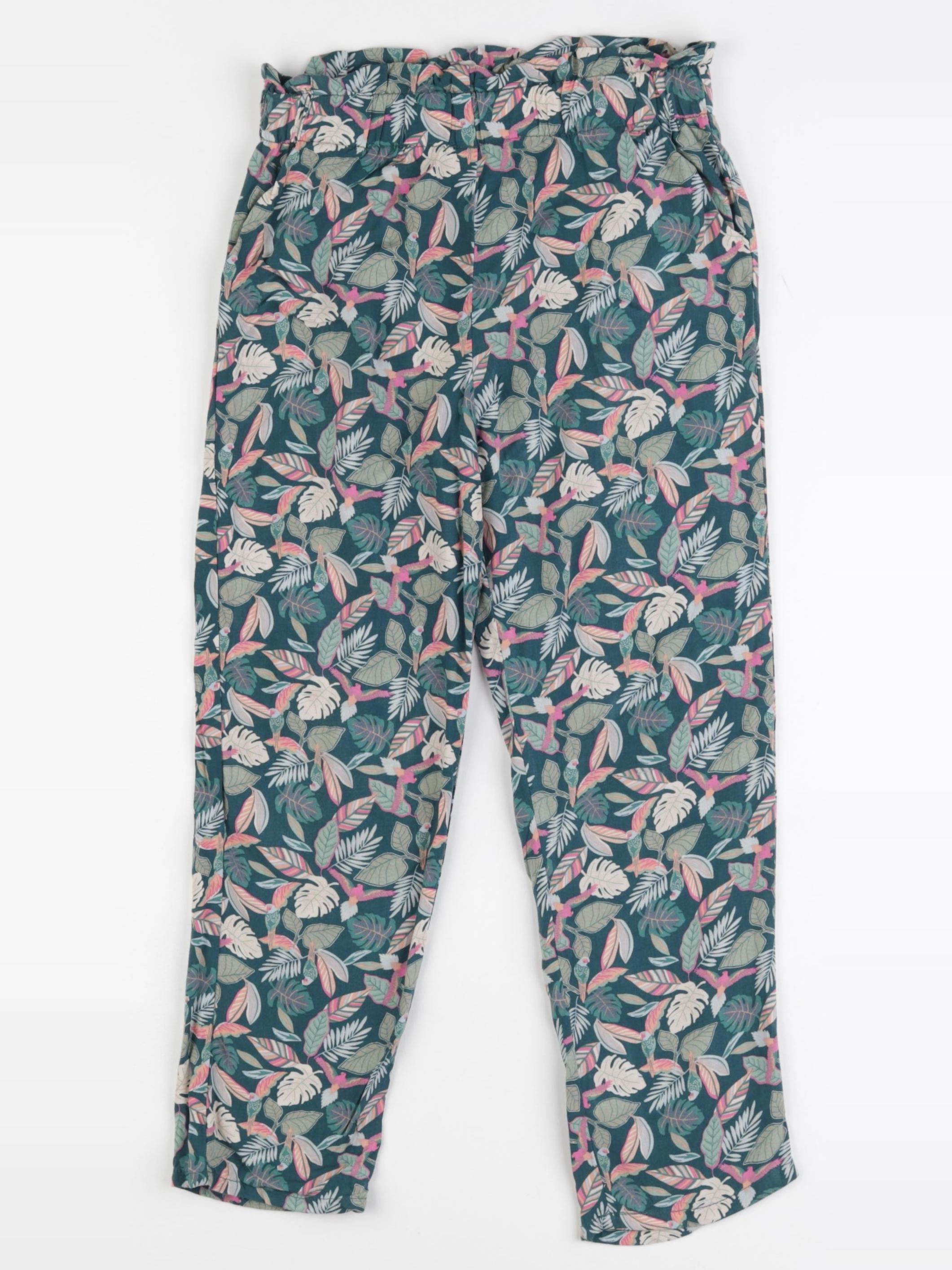 Vertbaudet - pantalon vert - 8 ans