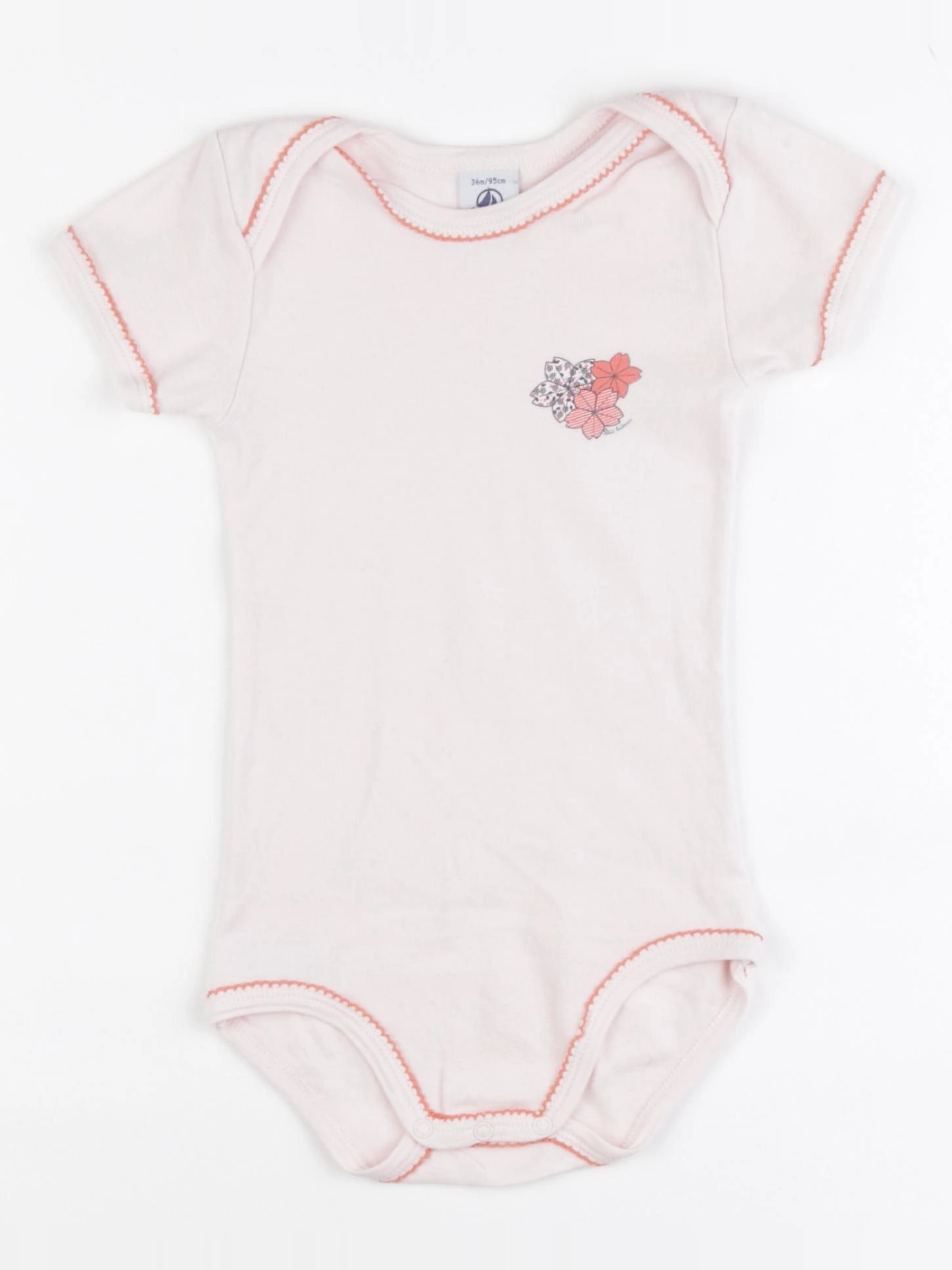 Petit Bateau - body rose - 3 ans