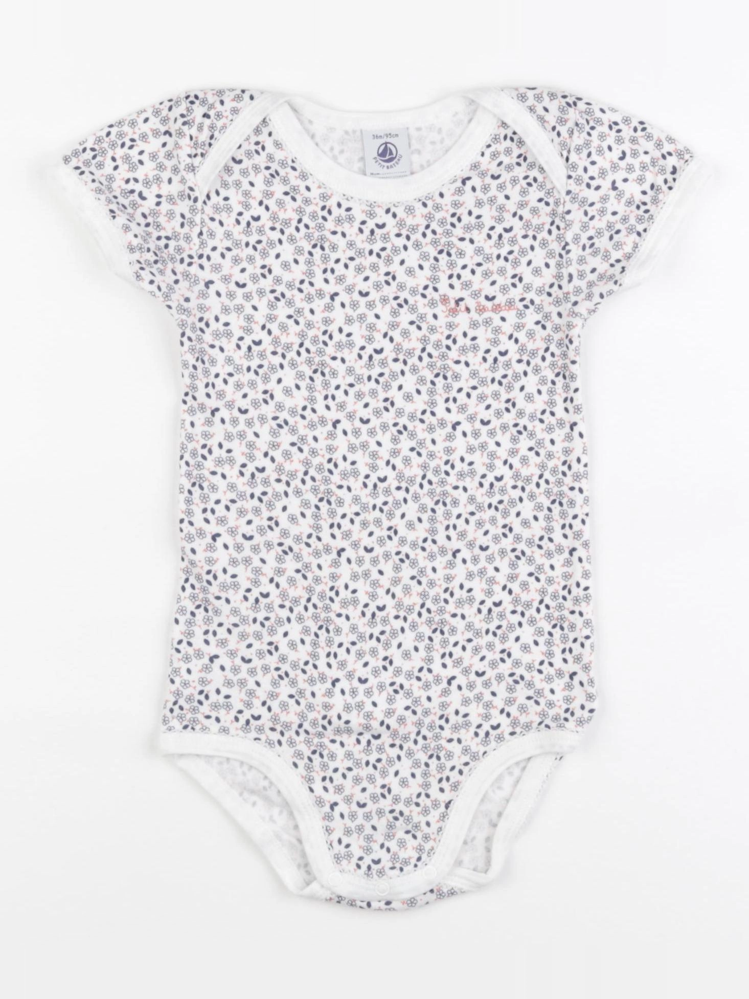 Petit Bateau - body bleu - 3 ans