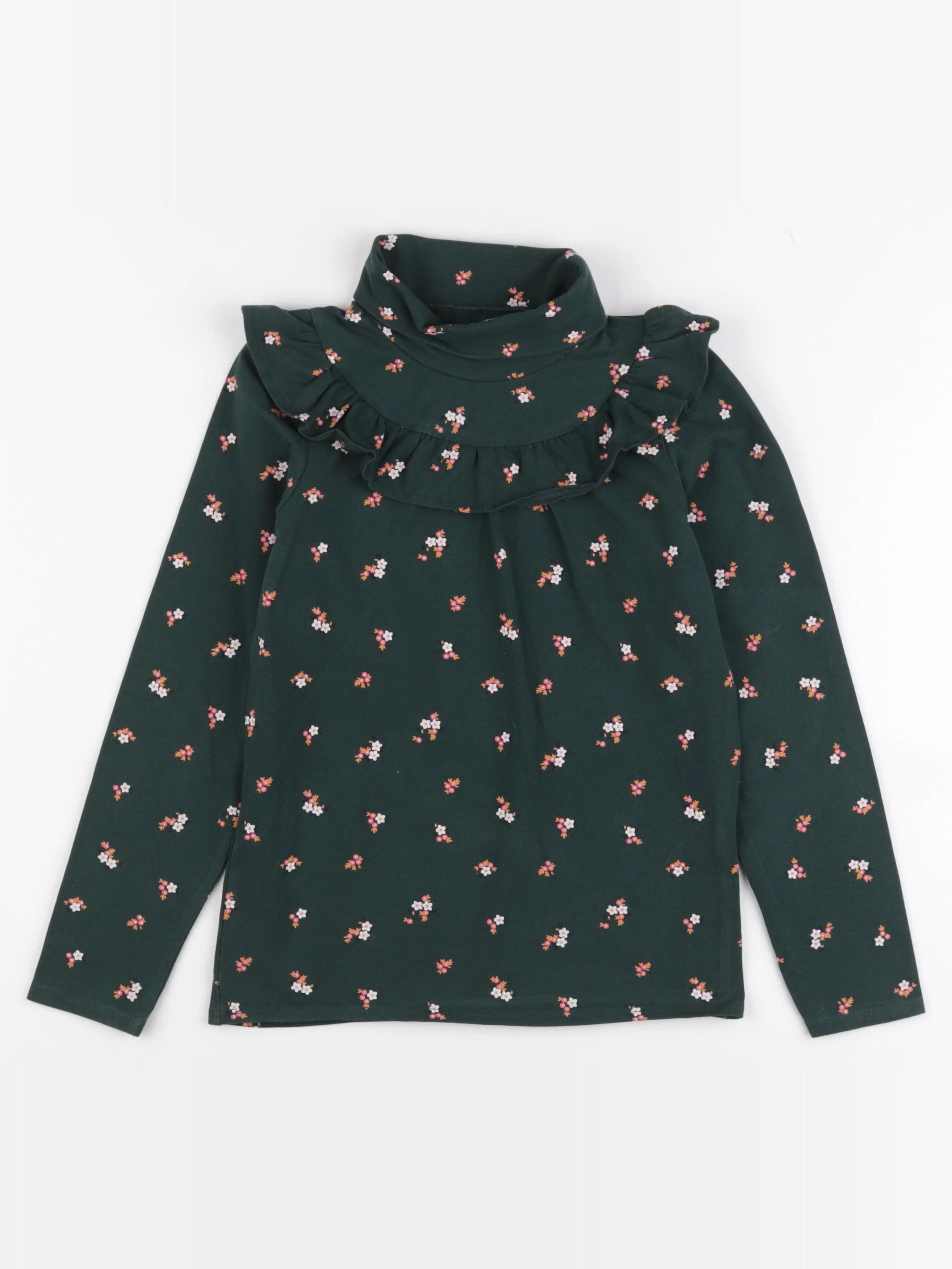 Vertbaudet - sous-pull vert - 8 ans