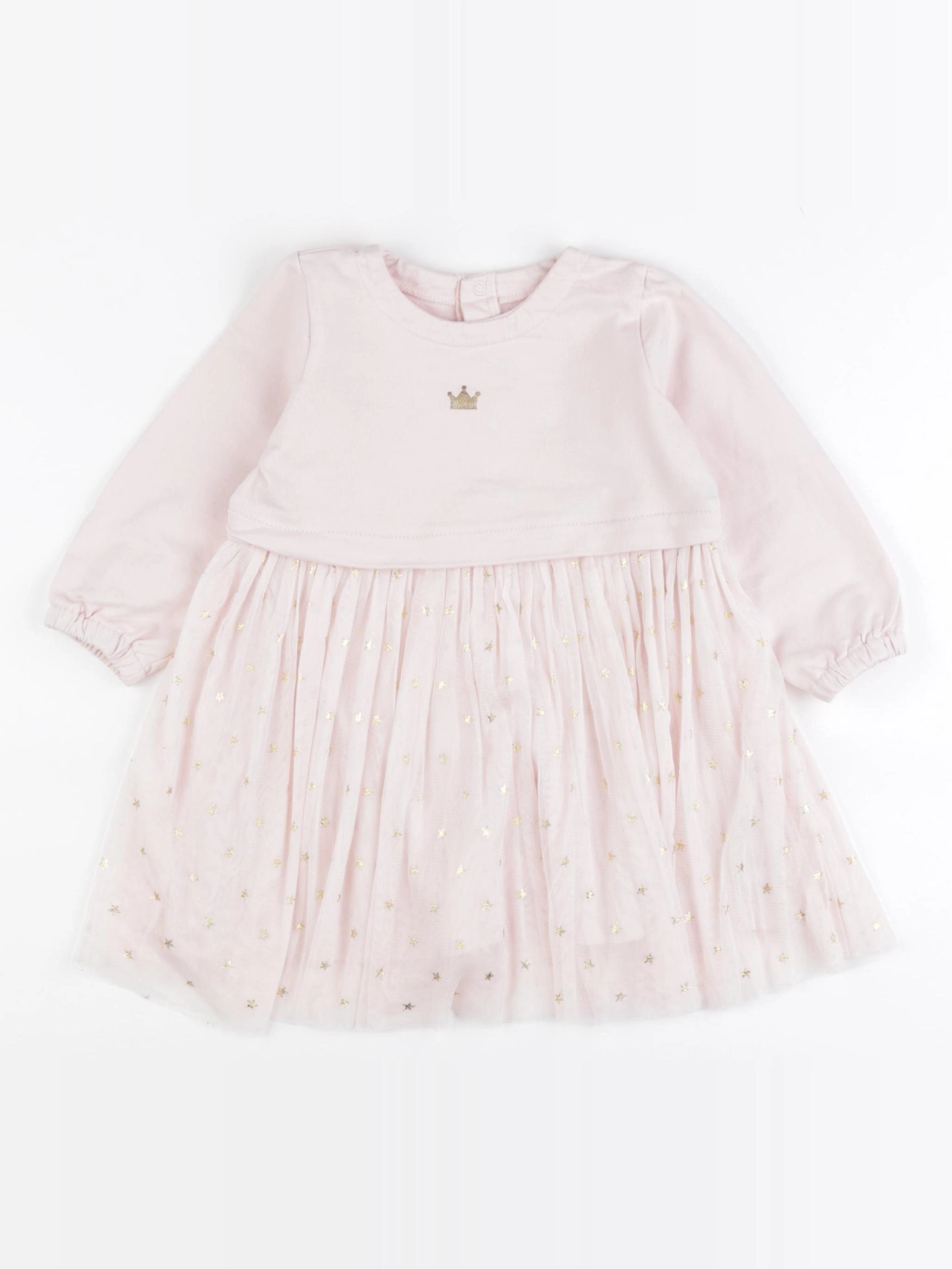 Boutchou - robe rose, or - 18 mois