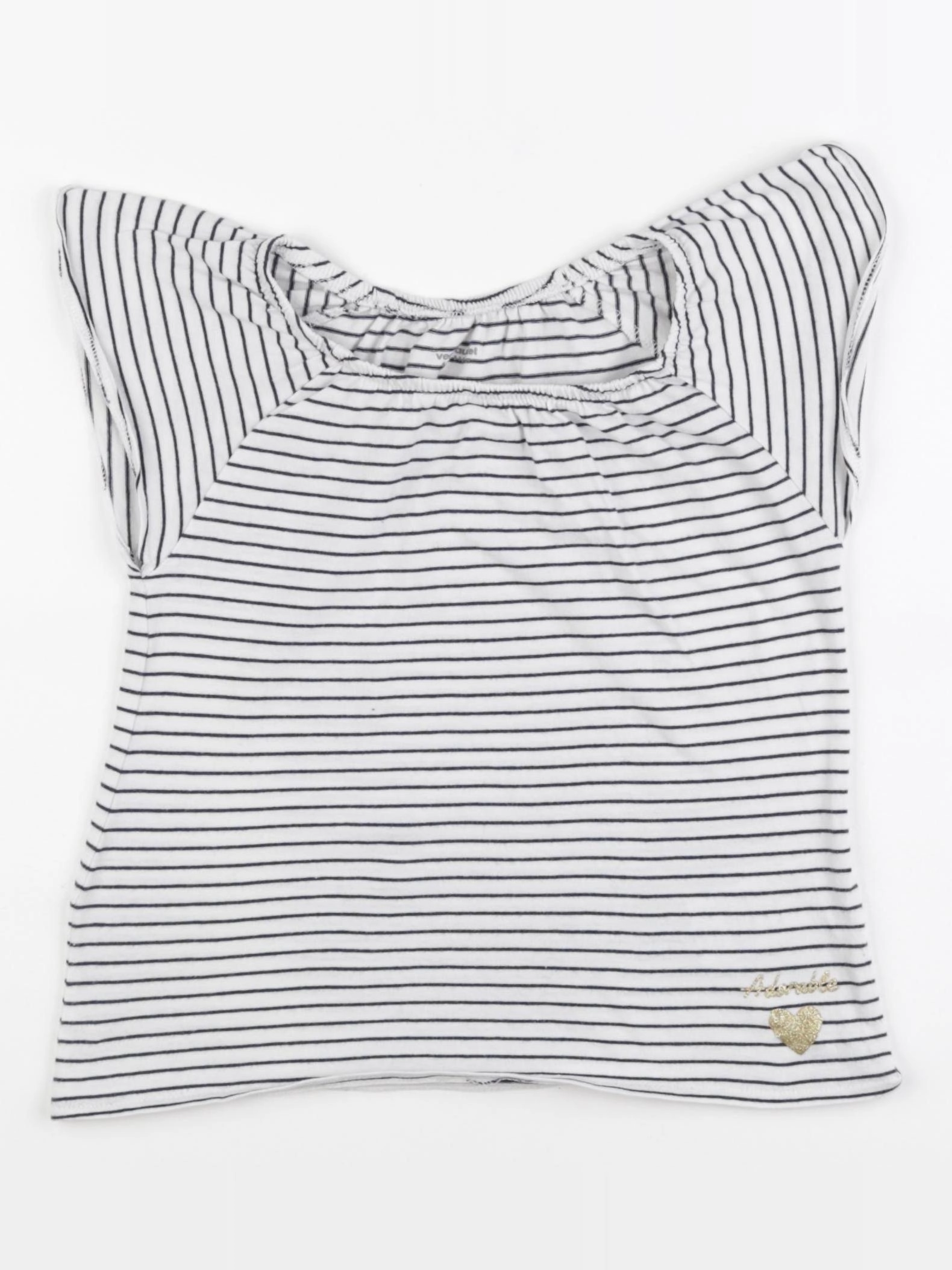 Vertbaudet - tee-shirt bleu - 8 ans