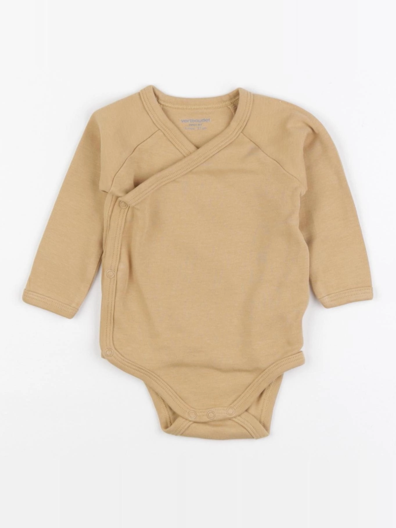 Vertbaudet - body marron - 6 mois