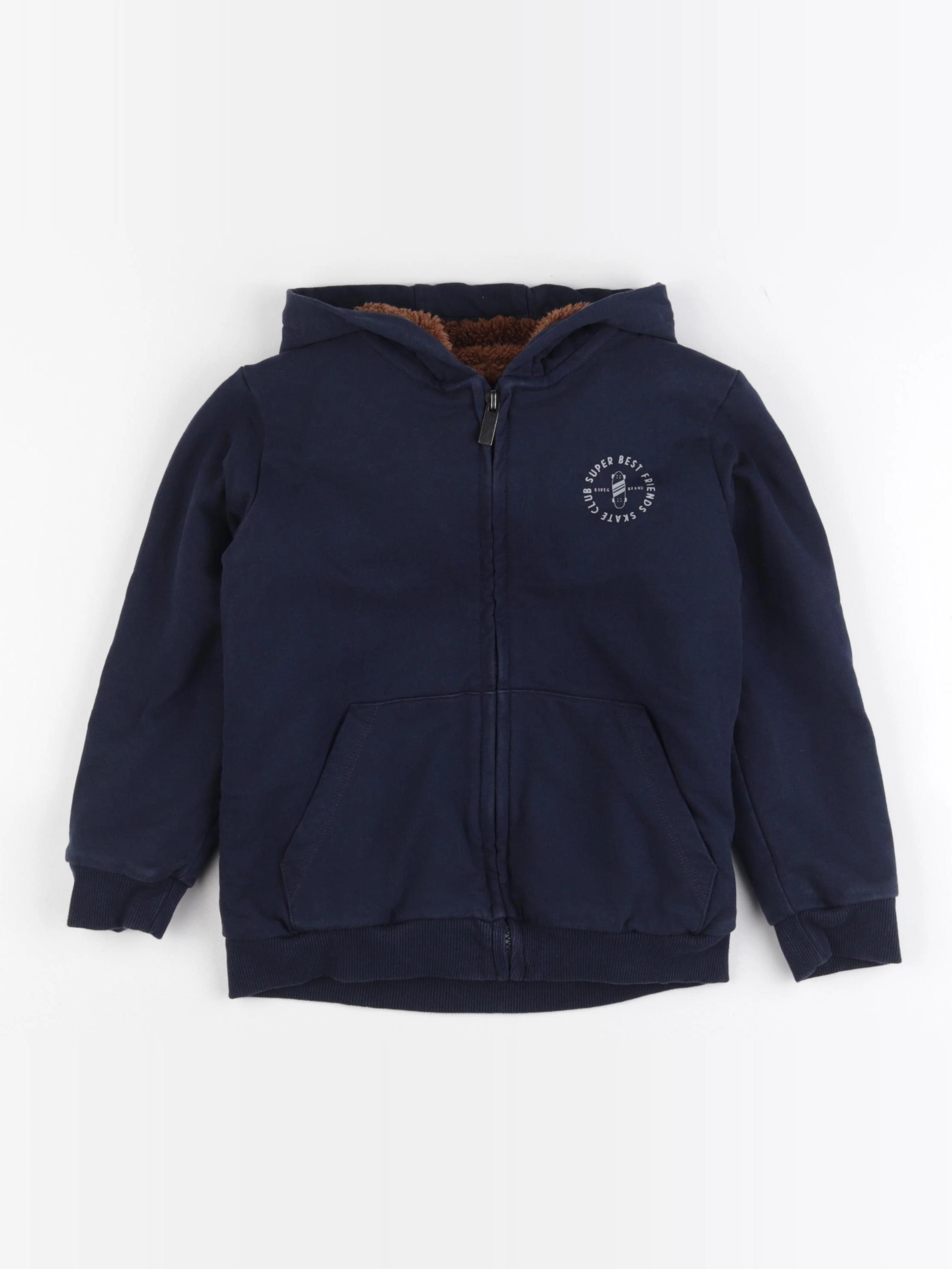 Vertbaudet - sweat bleu - 6 ans