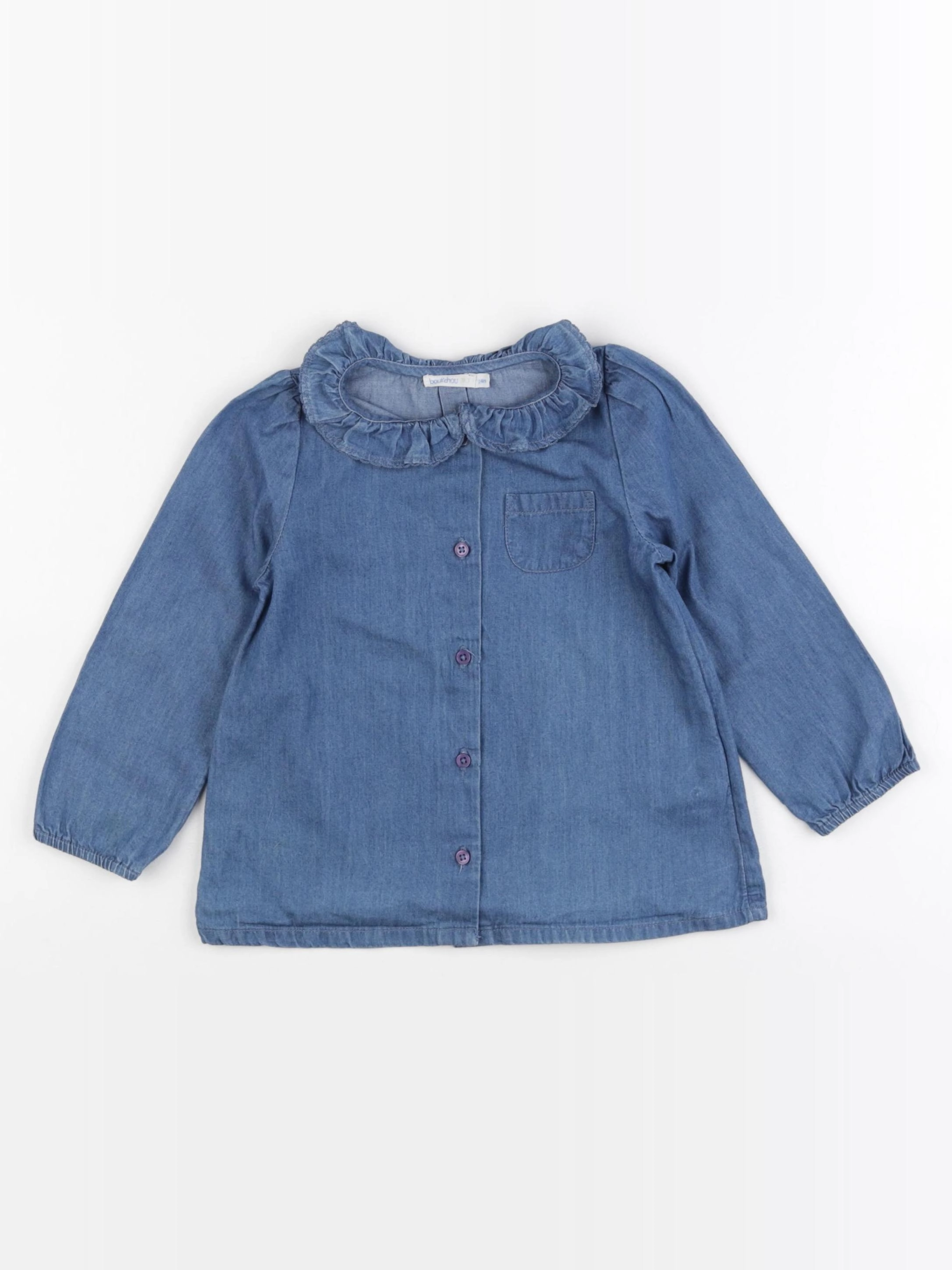 Boutchou - blouse bleu - 24 mois