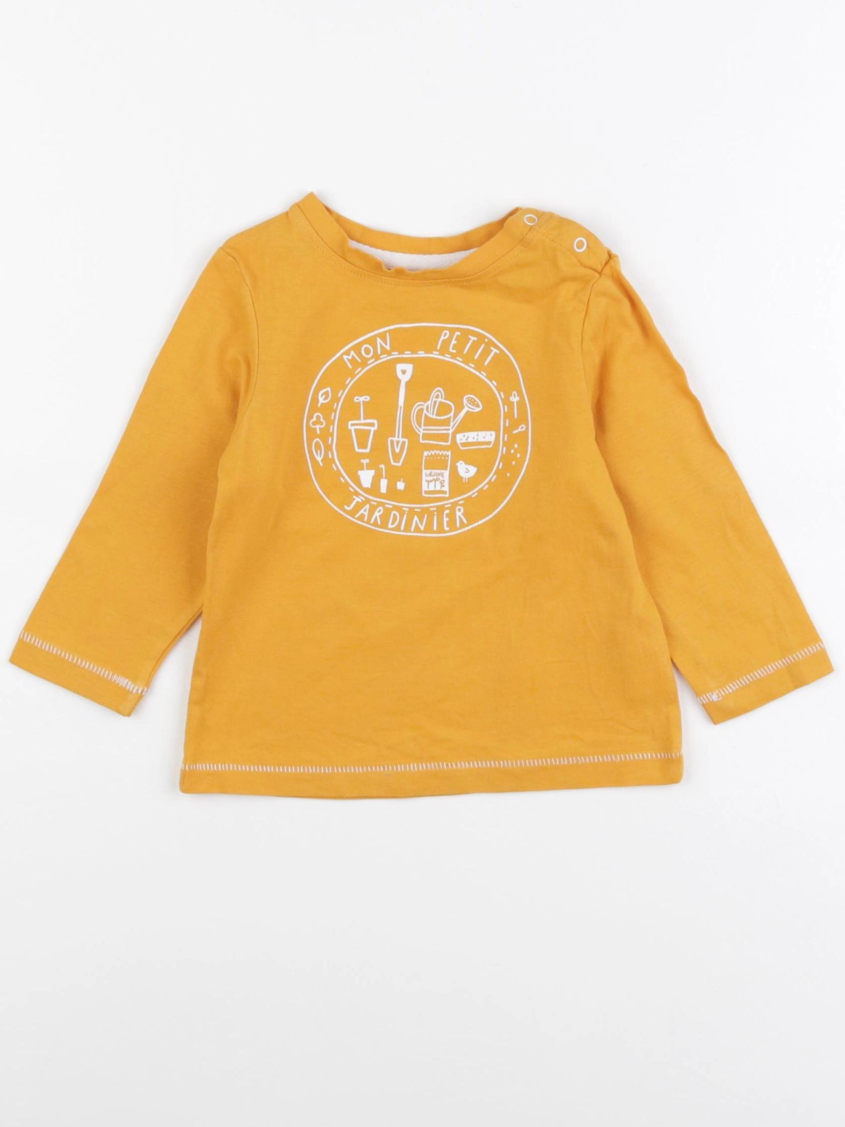 Cadet Rousselle - tee-shirt jaune - 12 mois