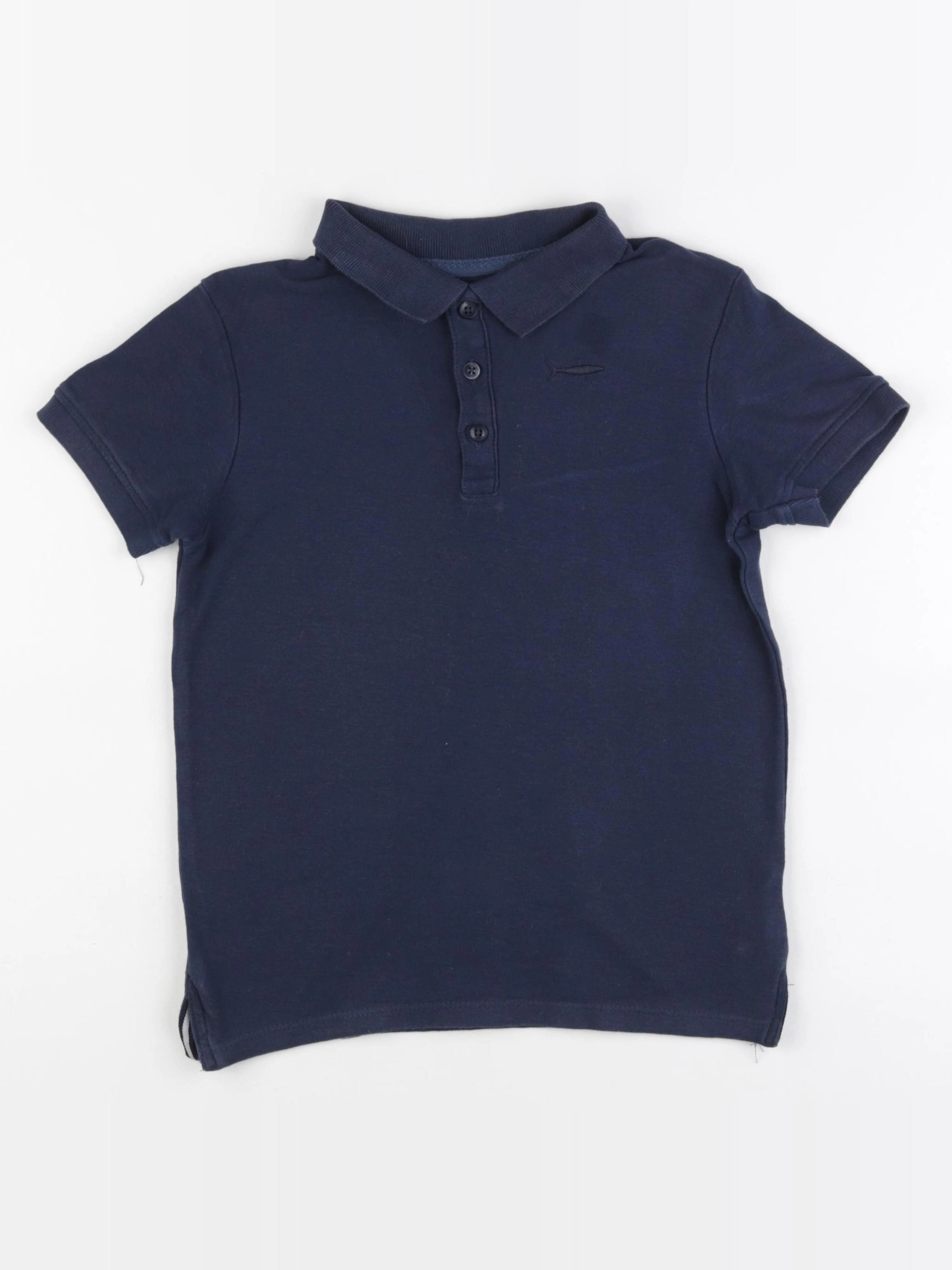 Vertbaudet - polo bleu - 8 ans