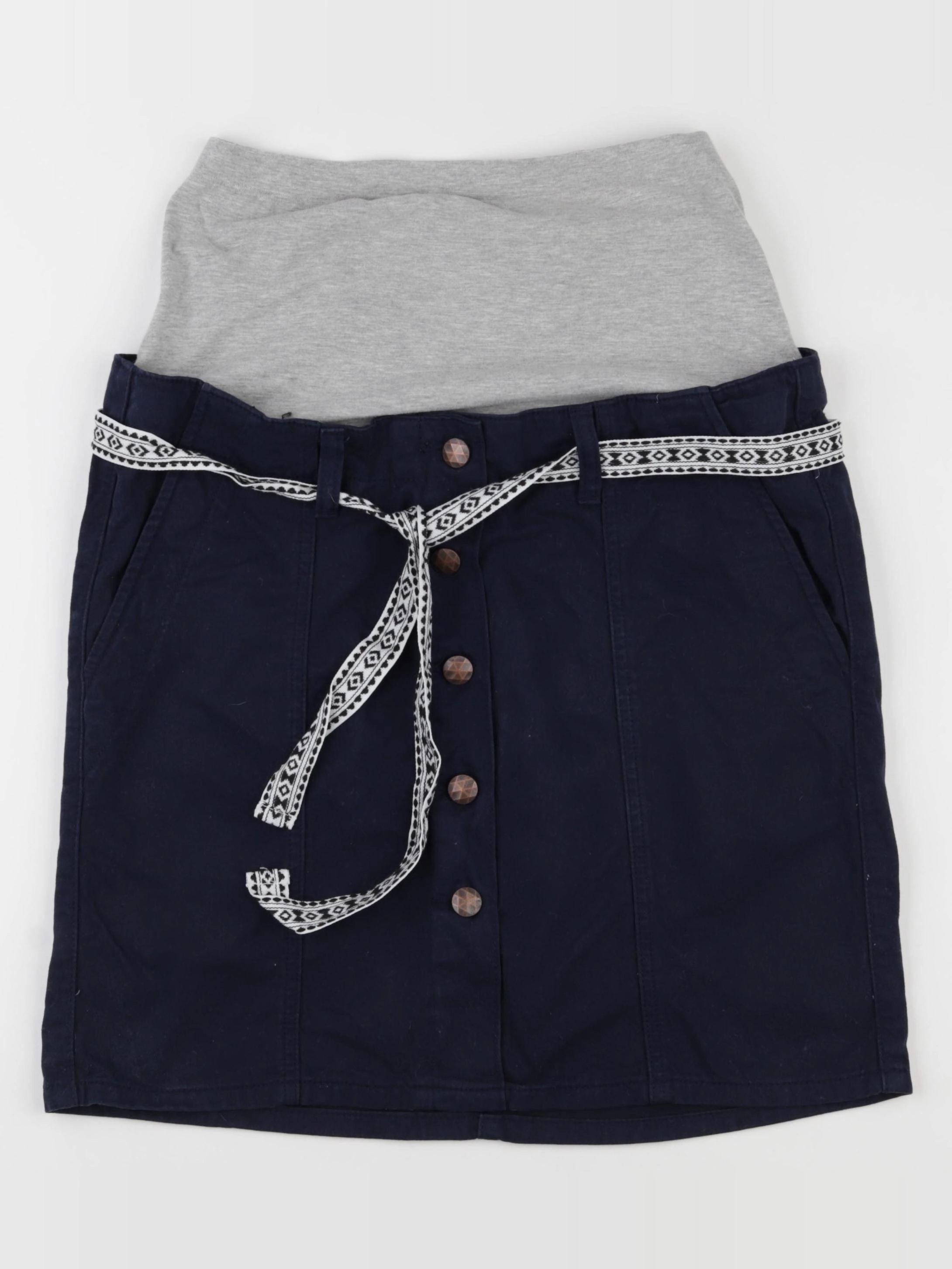 Mamalicious - jupe grossesse bleu - s