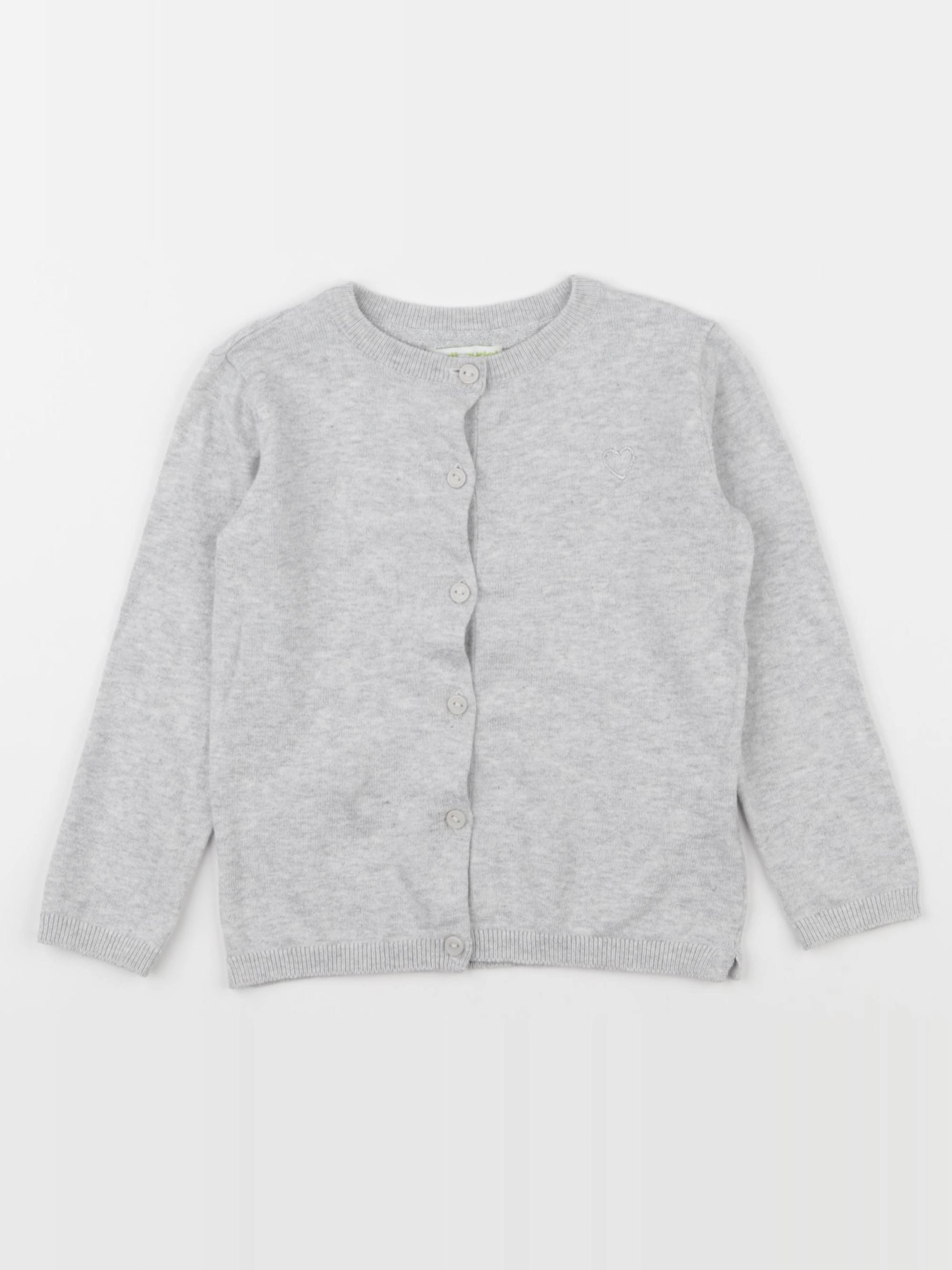 Vertbaudet - gilet gris - 3 ans