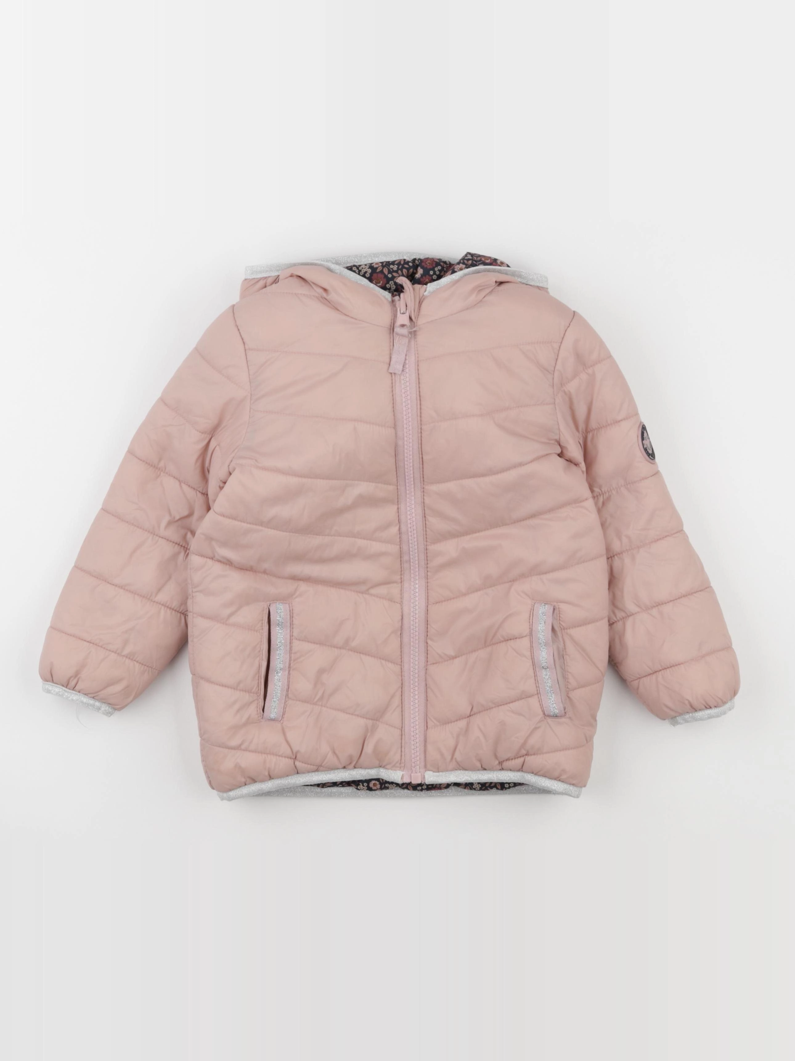 Vertbaudet - doudoune rose - 4 ans