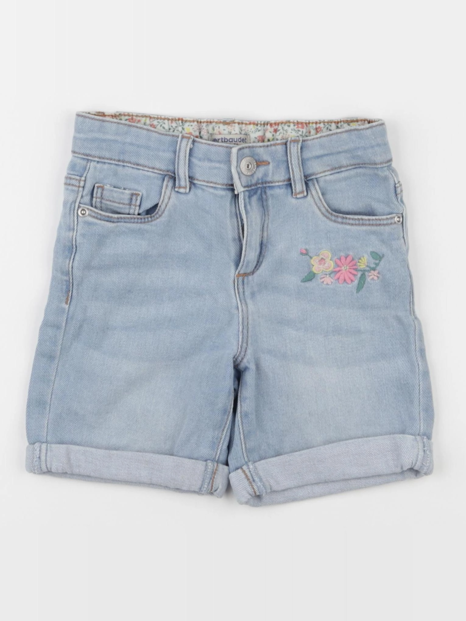 Vertbaudet - short bleu - 6 ans
