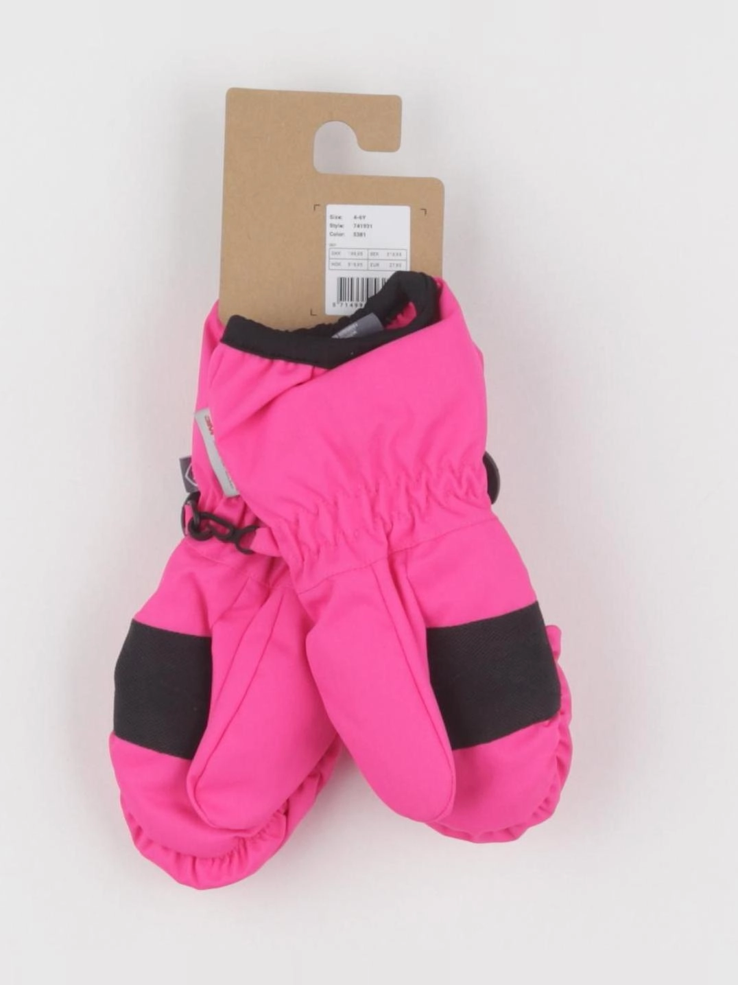 Colorkids - moufles de ski Pink Glo - 6/8 ans