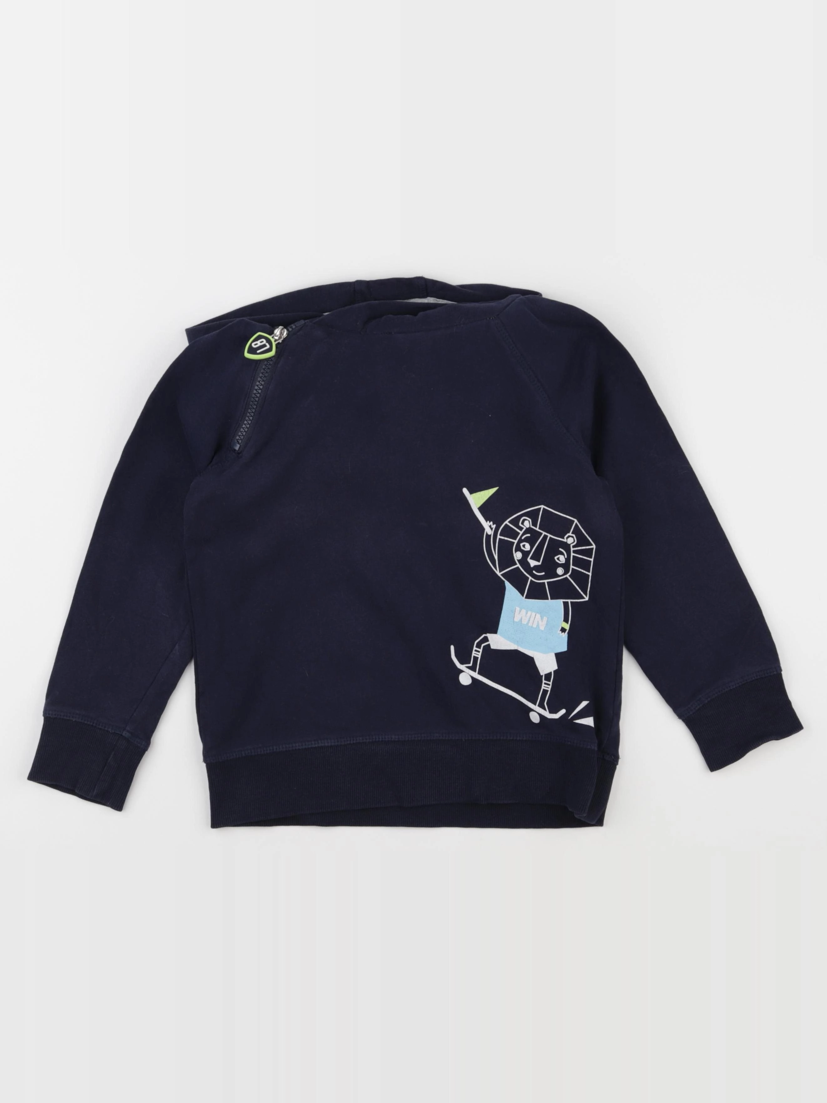 Vertbaudet - sweat bleu - 6 ans