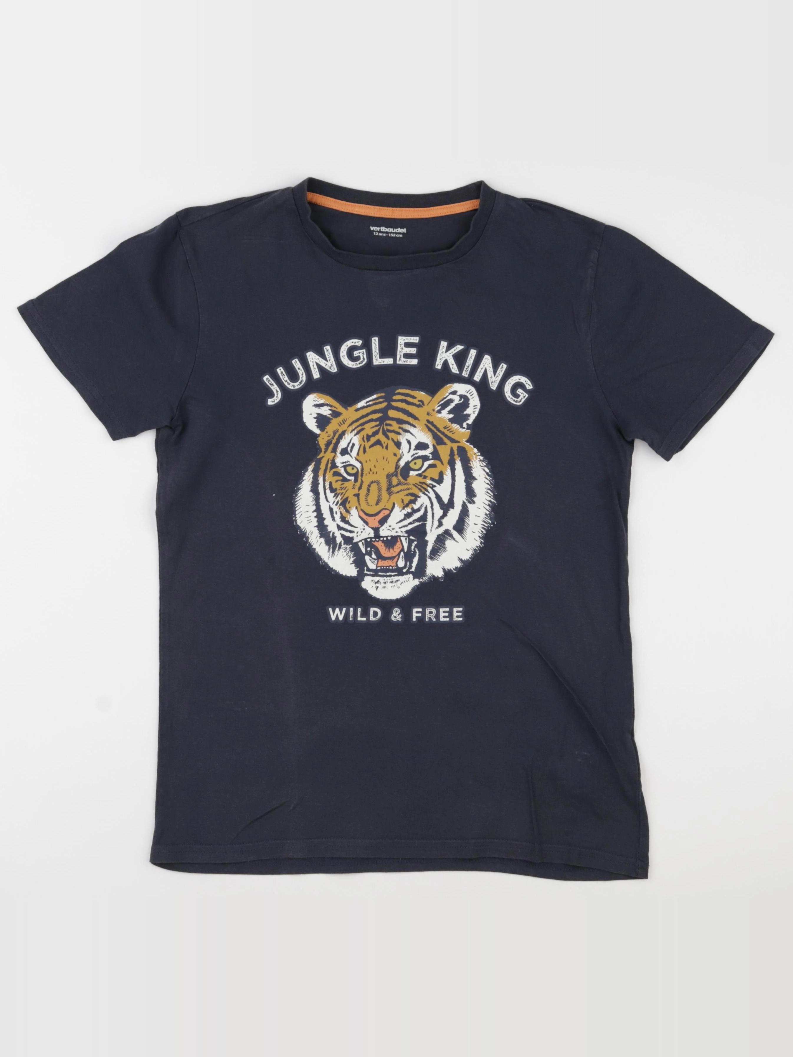 Vertbaudet - tee-shirt bleu - 12 ans