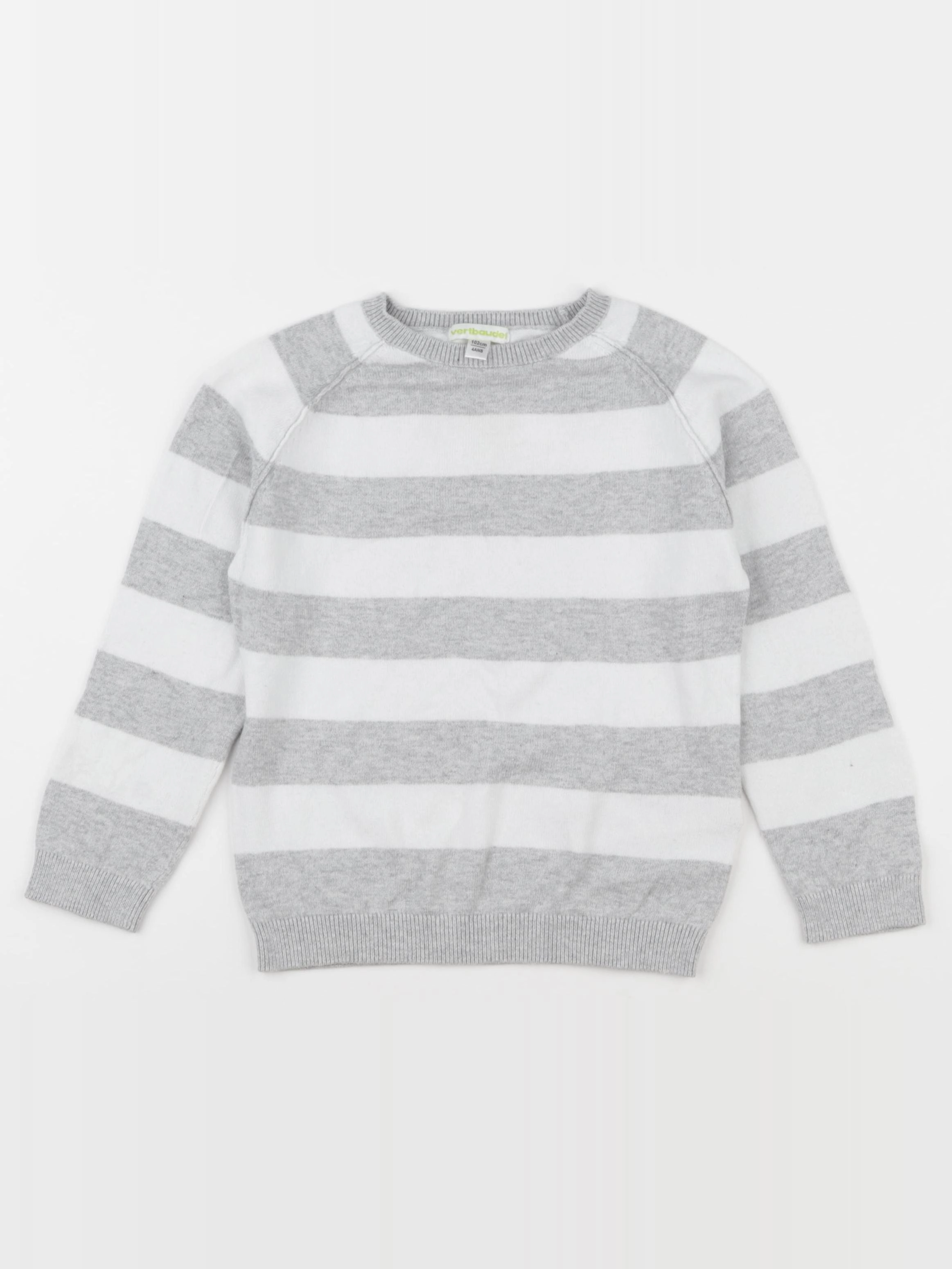 Vertbaudet - pull gris - 12 ans
