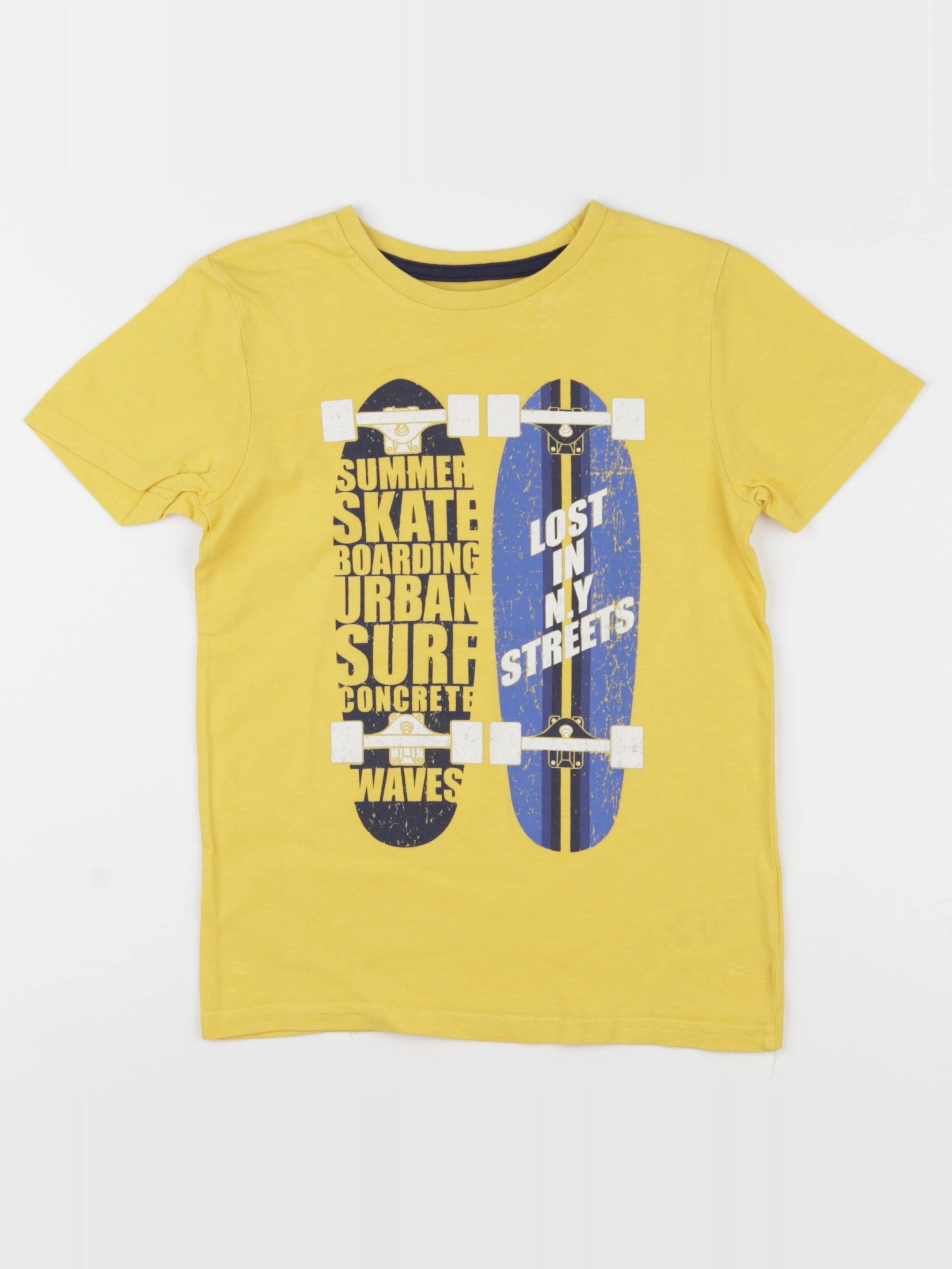 Vertbaudet - tee-shirt jaune - 8 ans