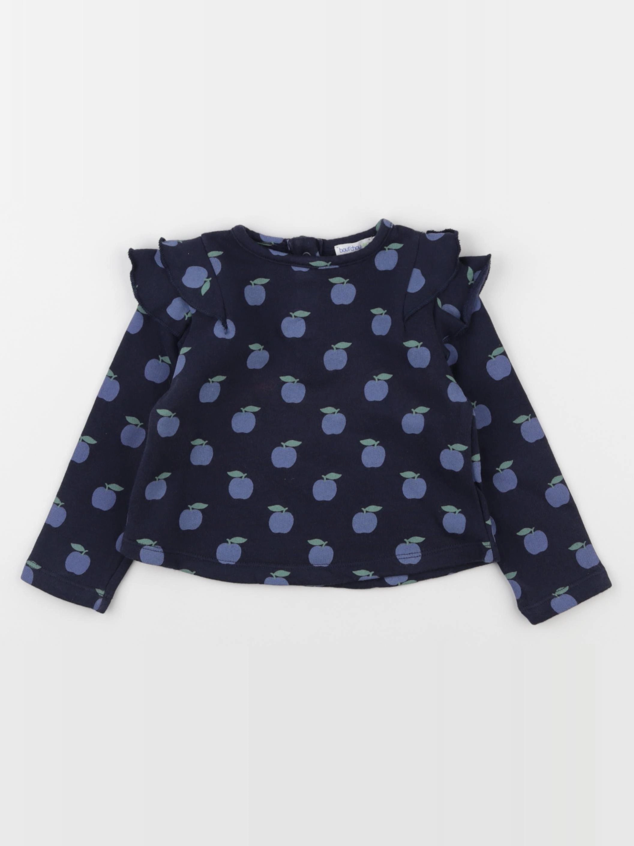 Boutchou - sweat bleu - 12 mois