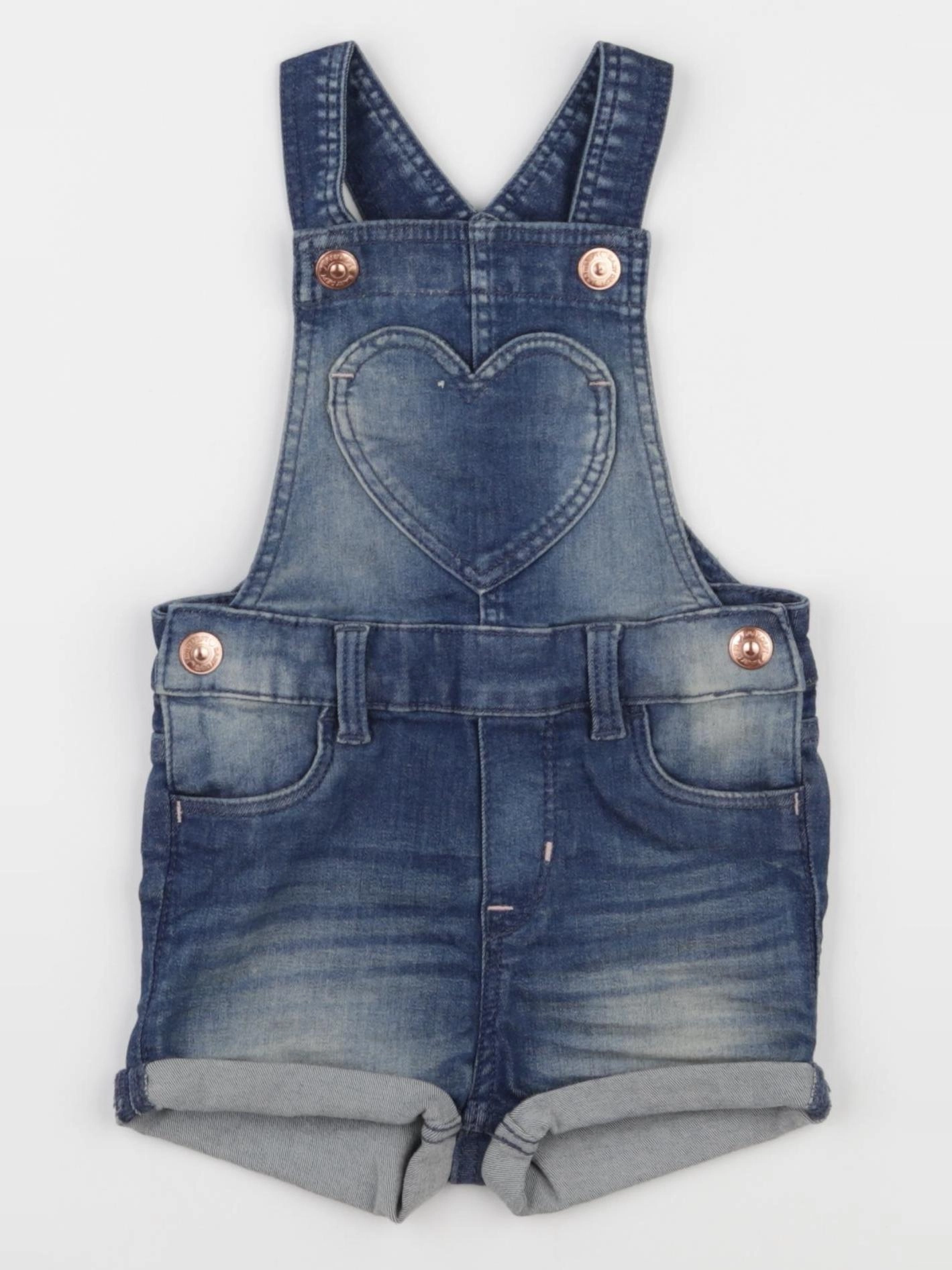 H&M - salopette bleu - 4/6 mois