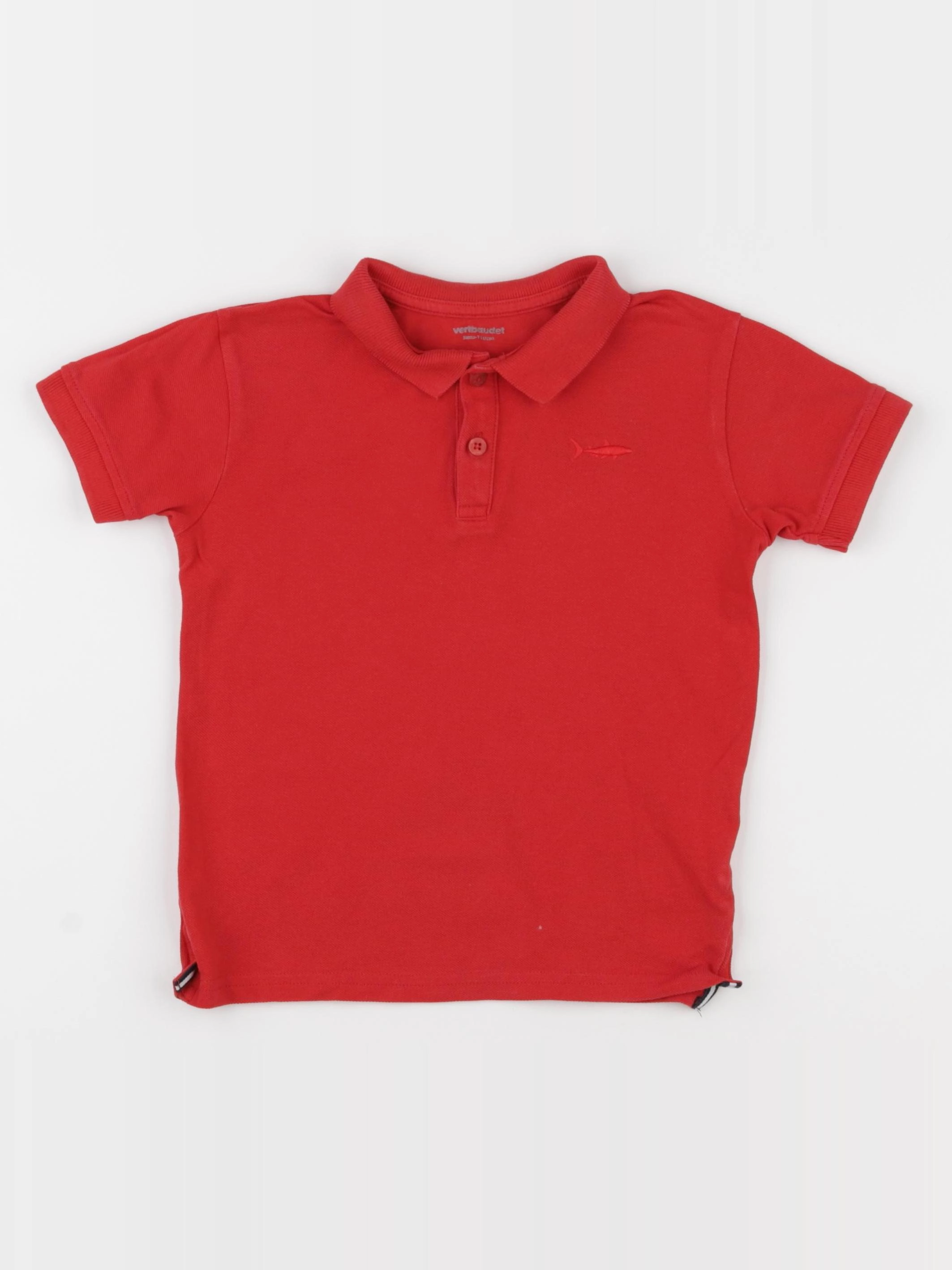 Vertbaudet - polo rouge - 5 ans
