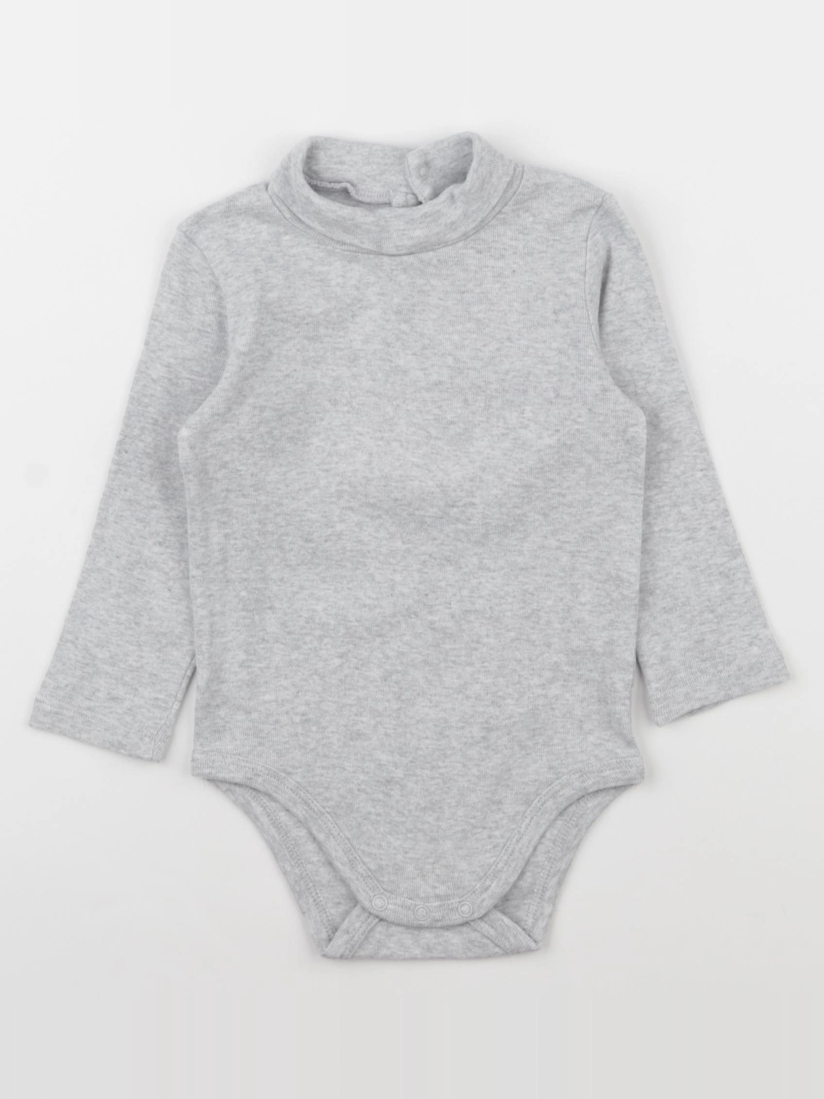 Boutchou - body à col gris - 18 mois