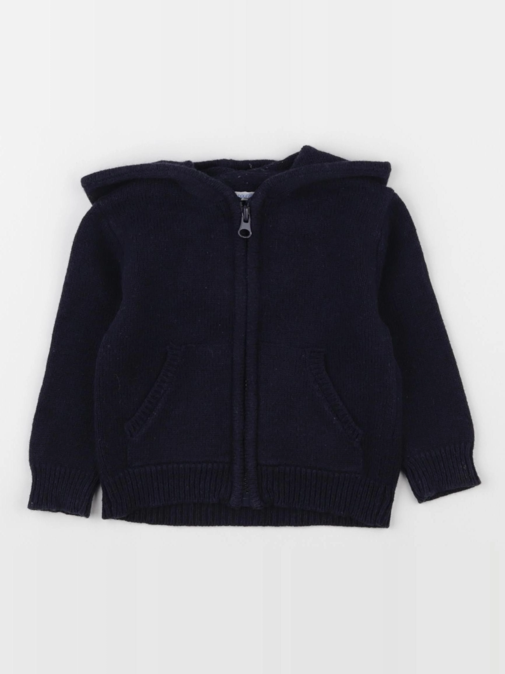 Boutchou - gilet bleu - 12 mois