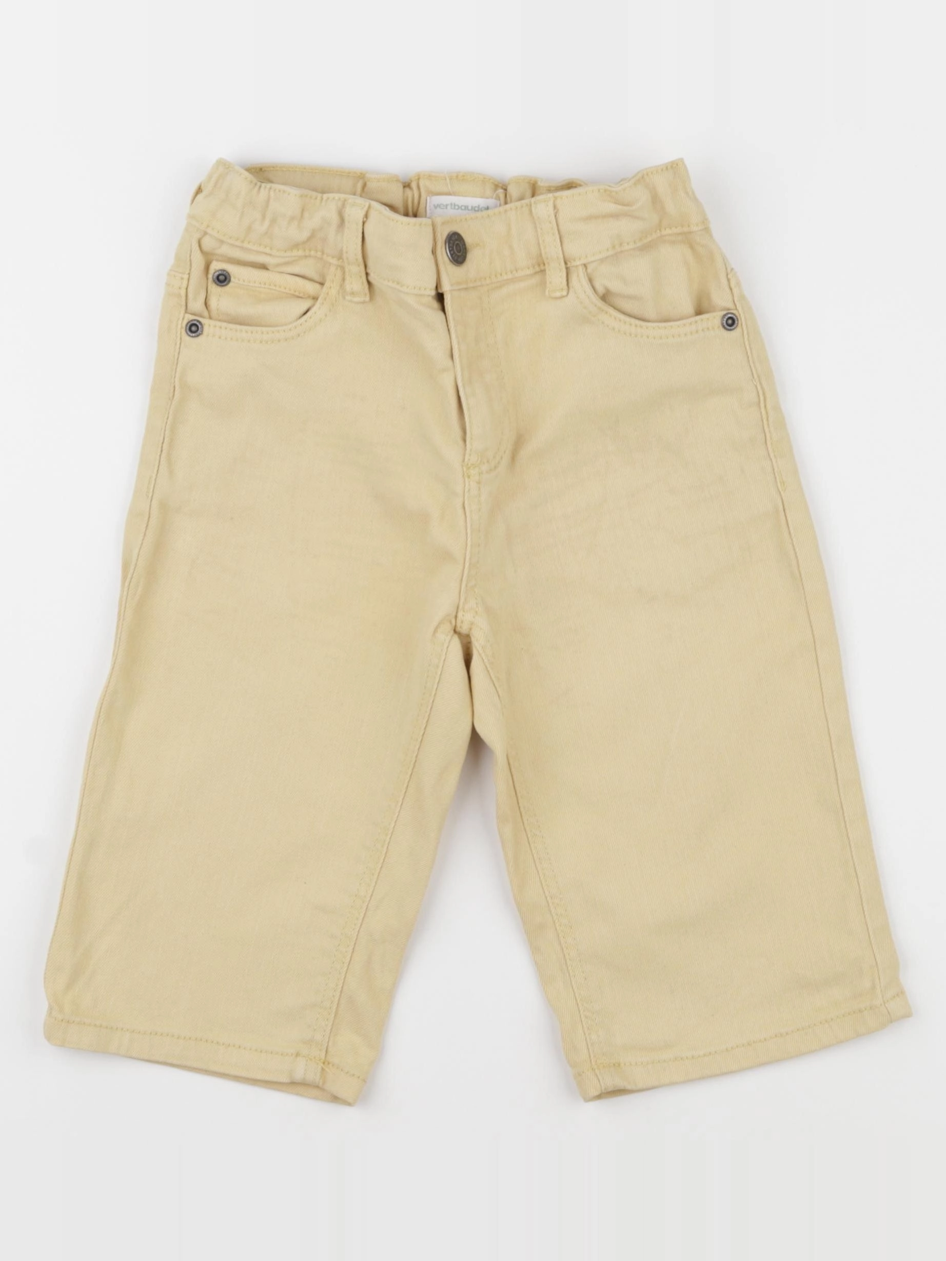 Vertbaudet - short jaune - 8 ans