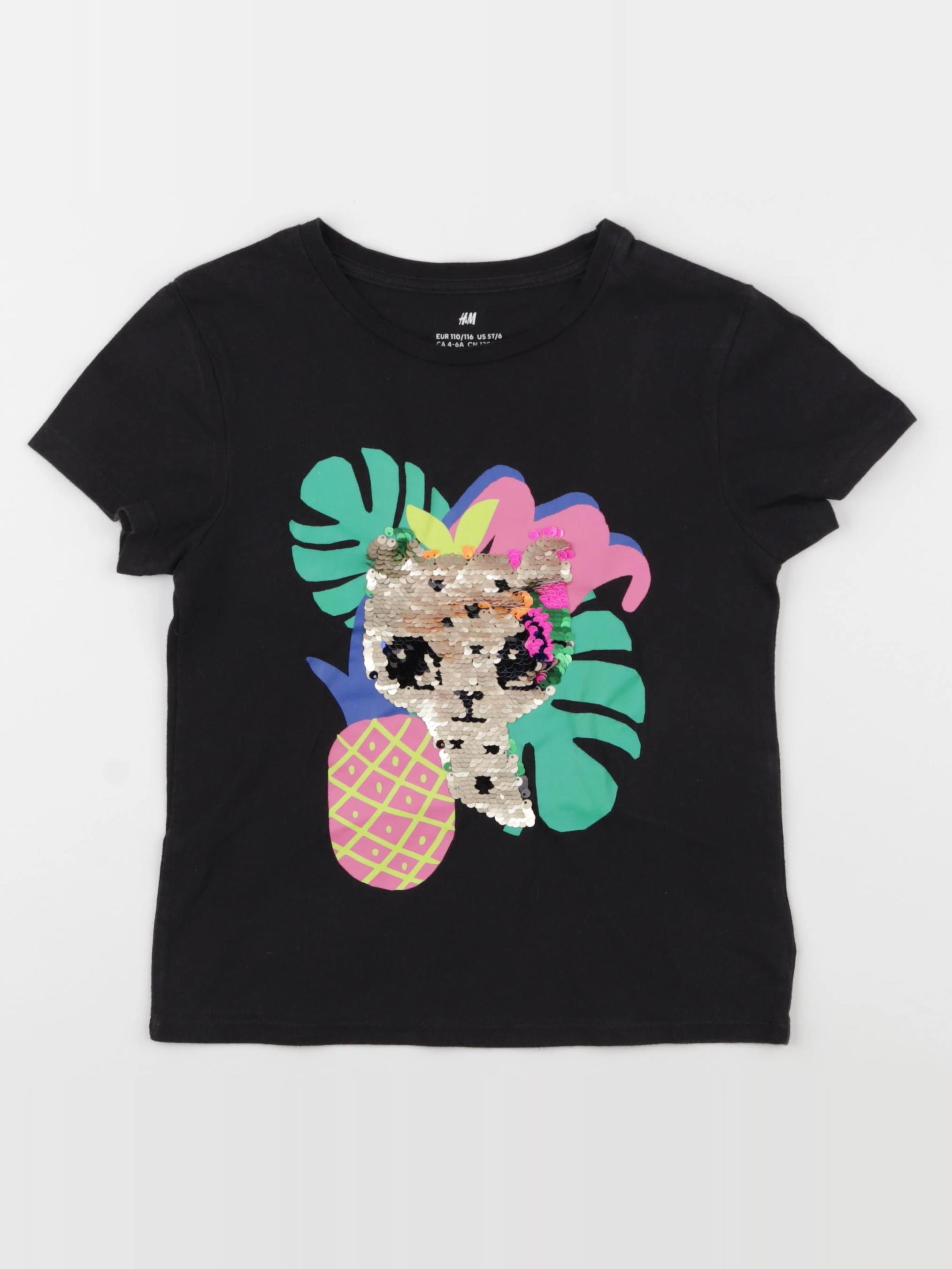 H&M - tee-shirt gris - 5/6 ans