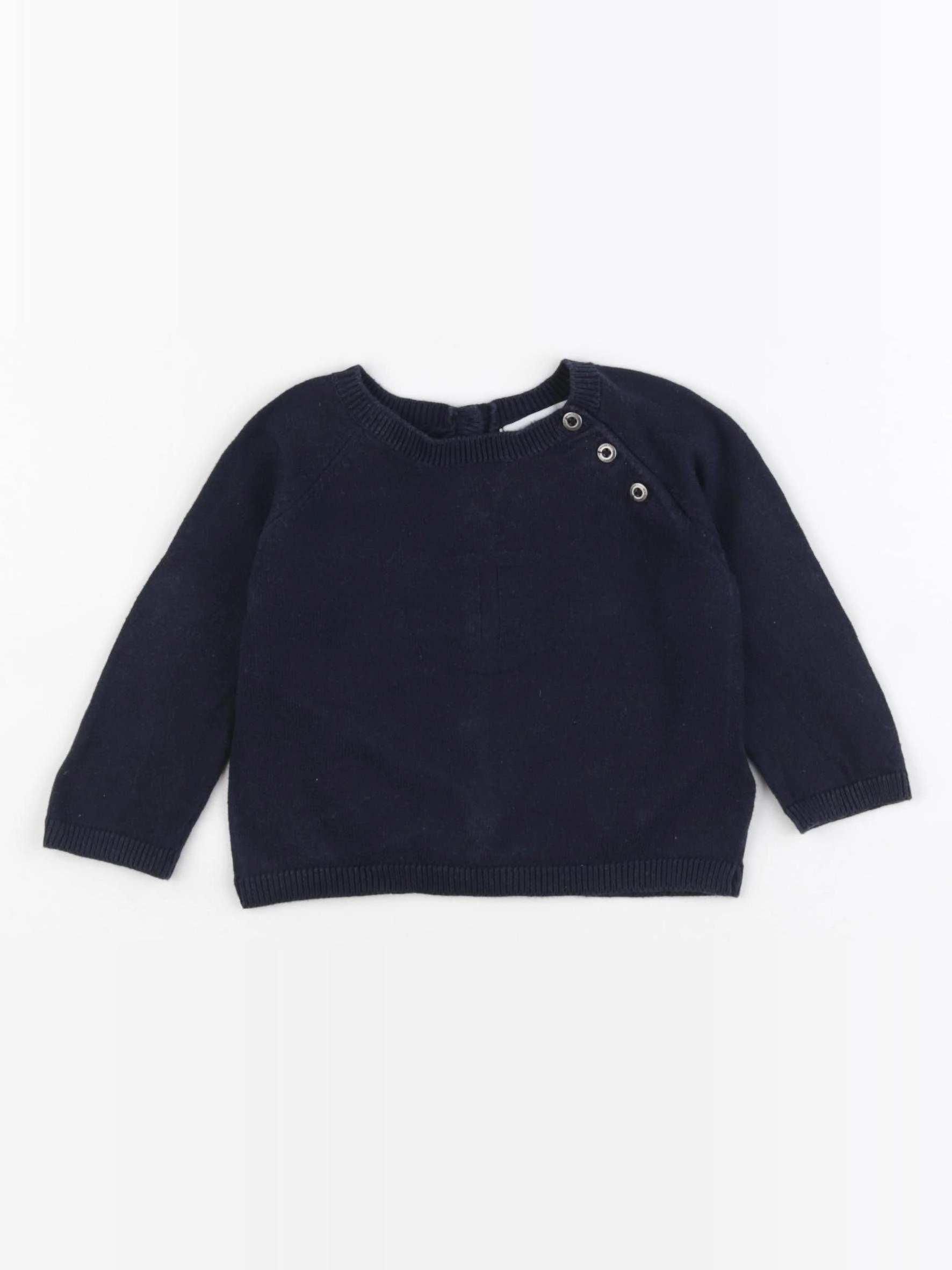 Vertbaudet - pull bleu - 6 mois